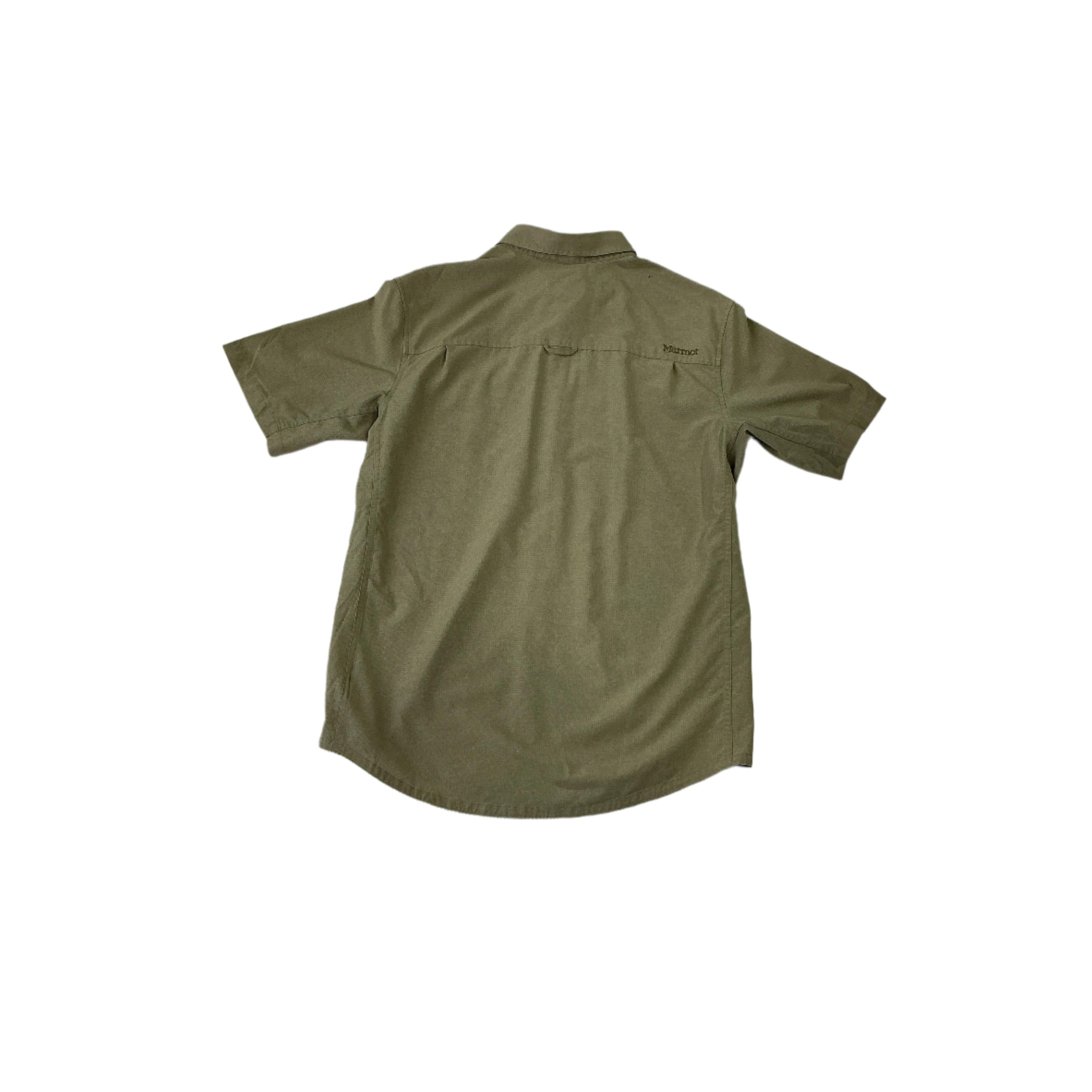 Marmot Men's Active Button Up Shirt Beige Medium USED