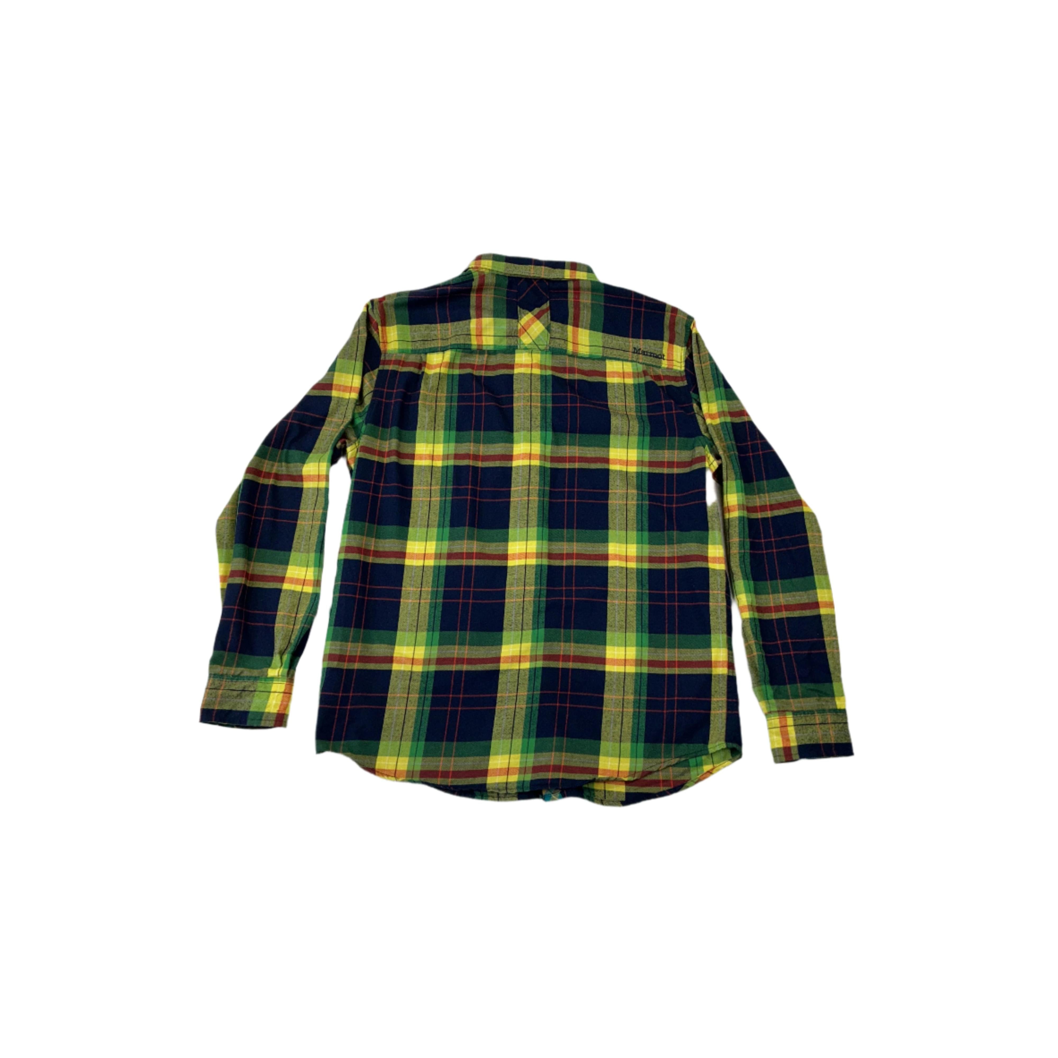 Marmot Men's Lightweight Flannel Shirt Large Plaid USED