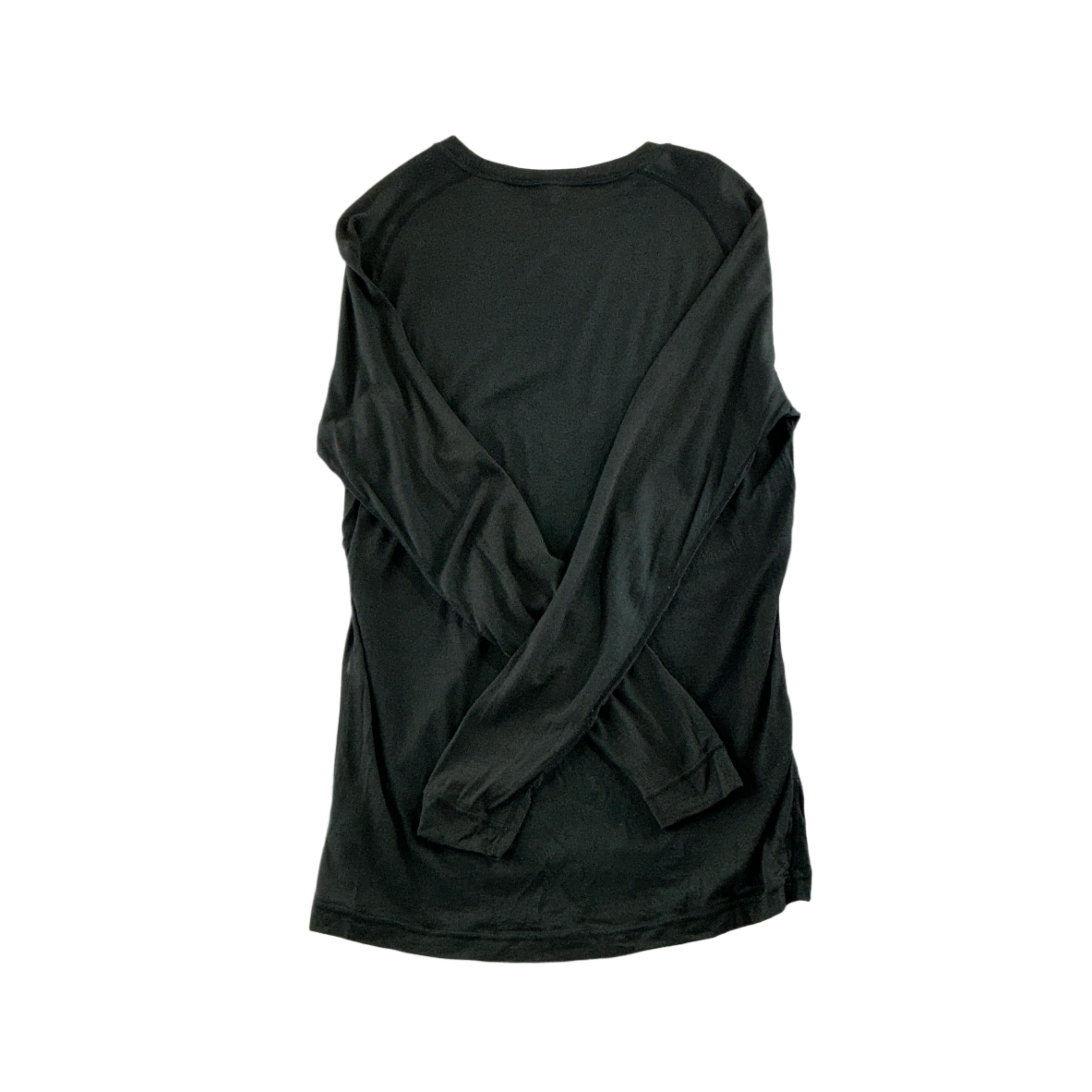 Montbell Men's Lightweight Super Merino Baselayer Top Black Large USED