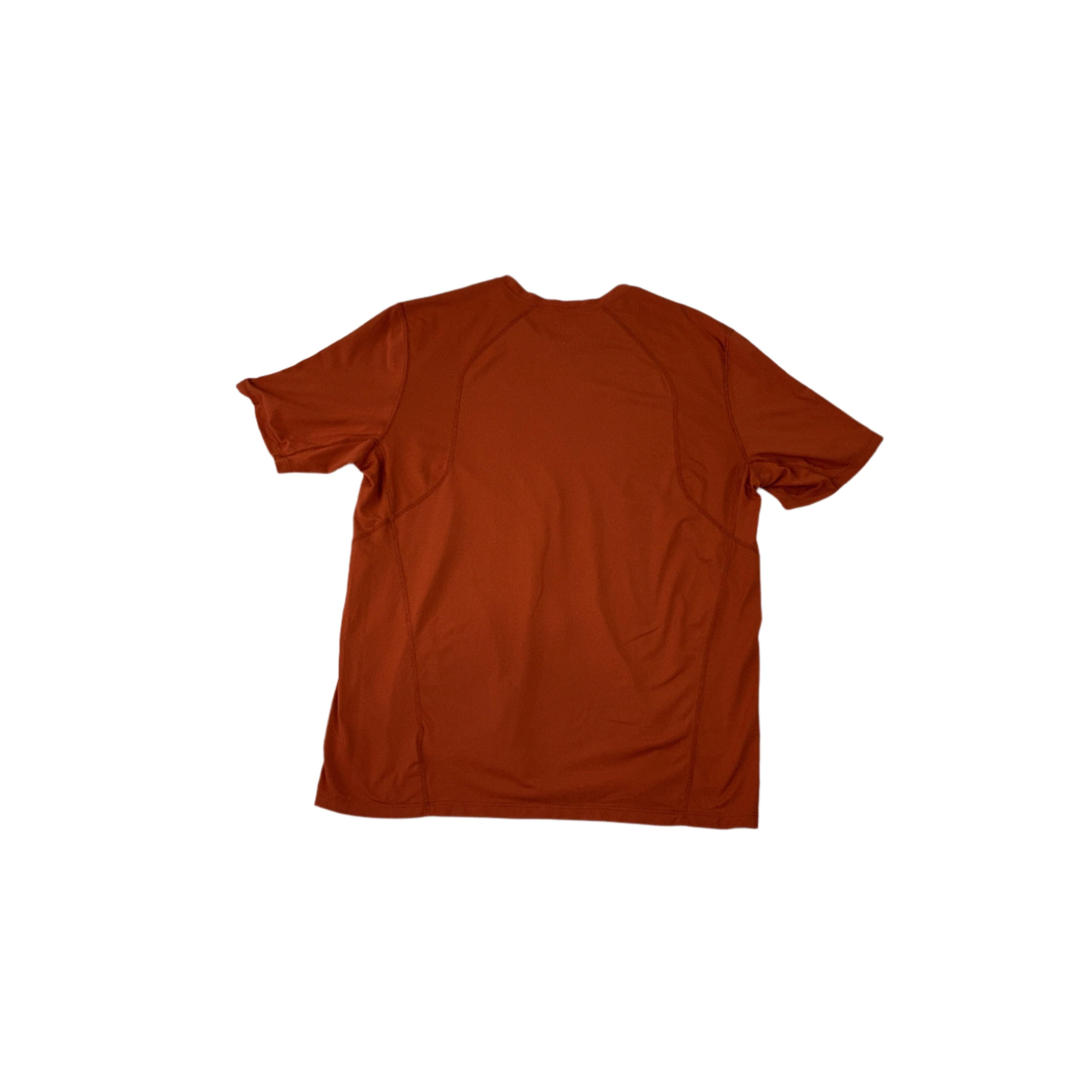 Mountain Hardwear Men's Active Short Sleeve Shirt Orange XL USED