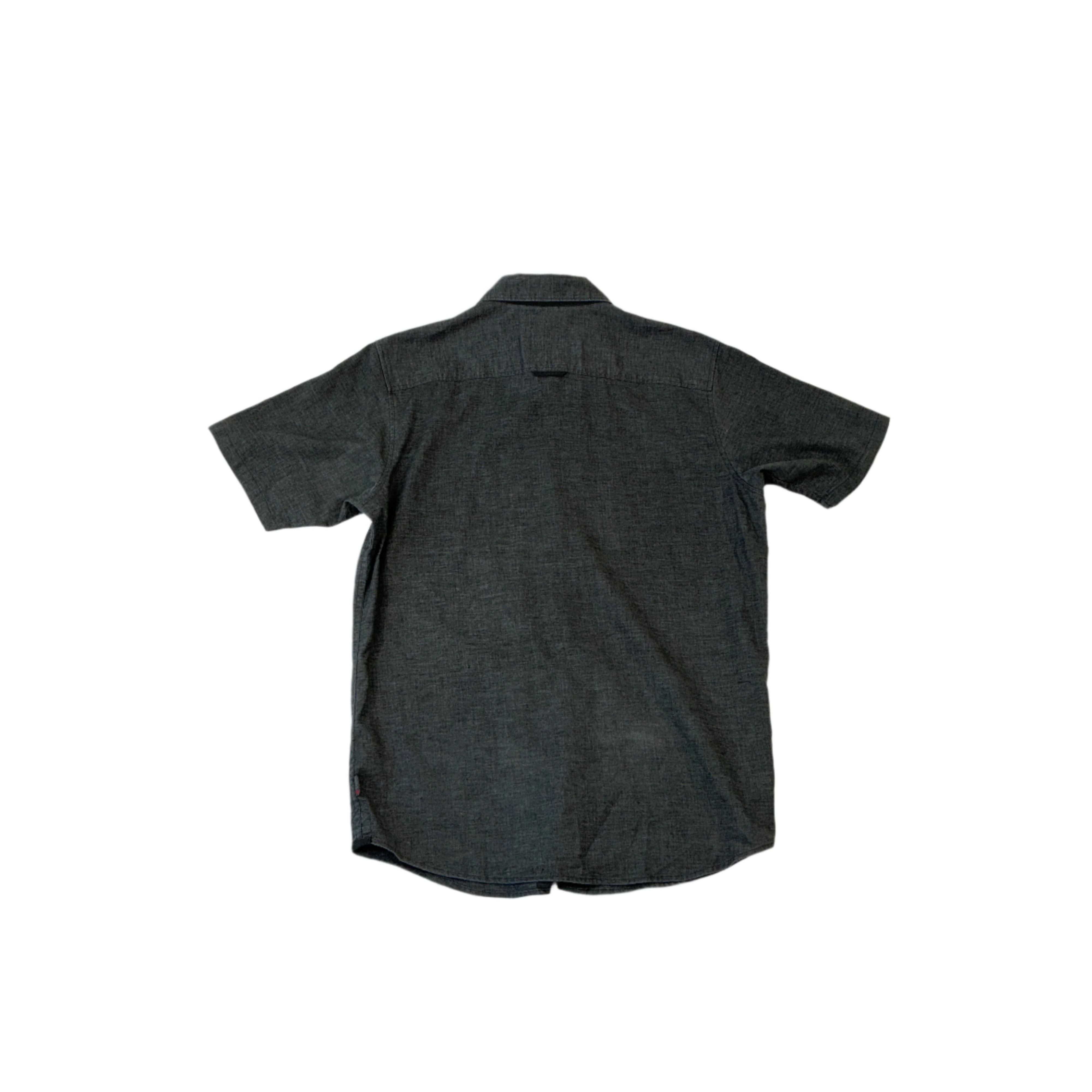 Mountain Hardwear Men's Short Sleeve Button Up Shirt Grey Small USED