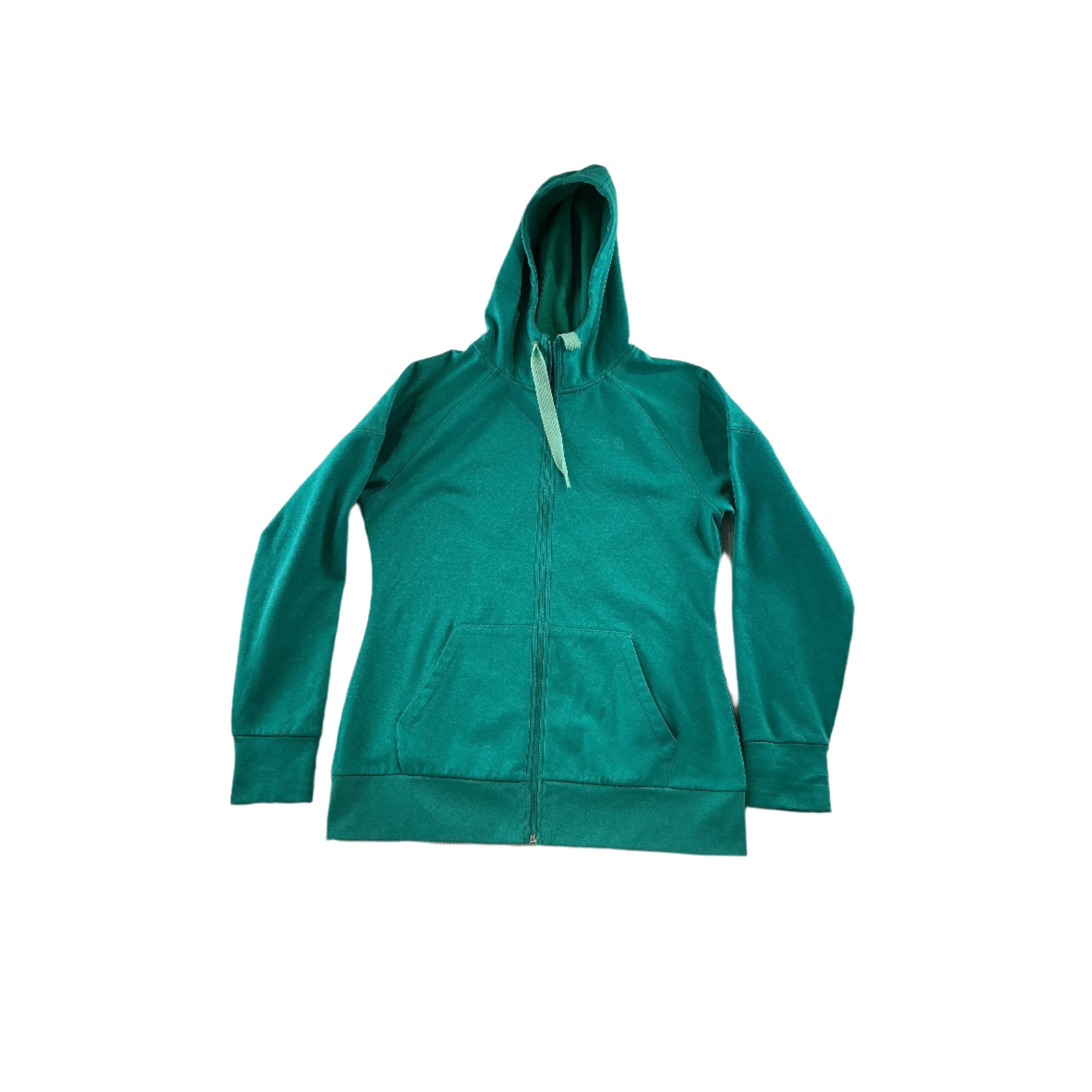 North Face Women's Tech Face Hoody Teal Large USED