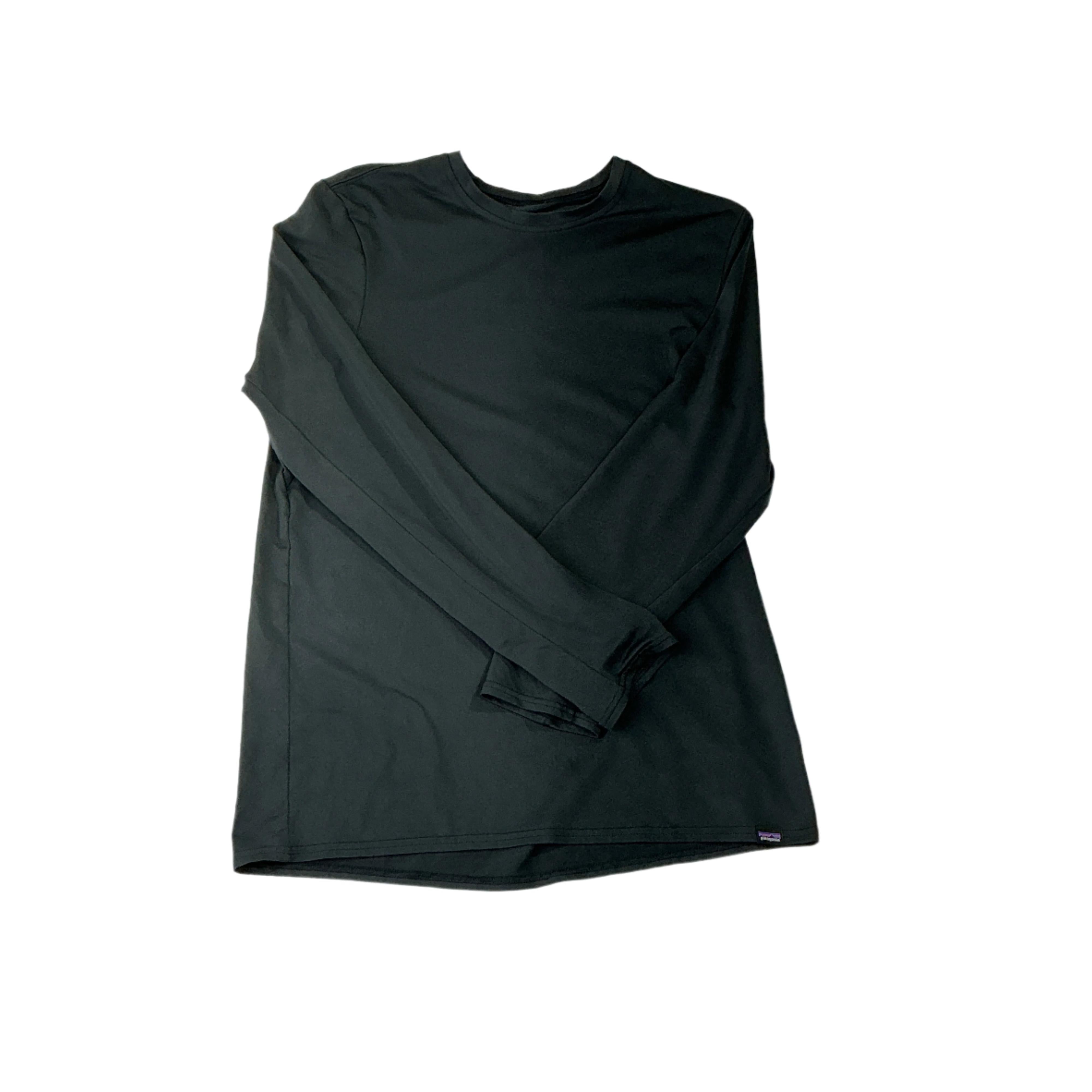 Patagonia Men's Daily Capilene Baselayer Long-Sleeve Shirt Black Medium USED