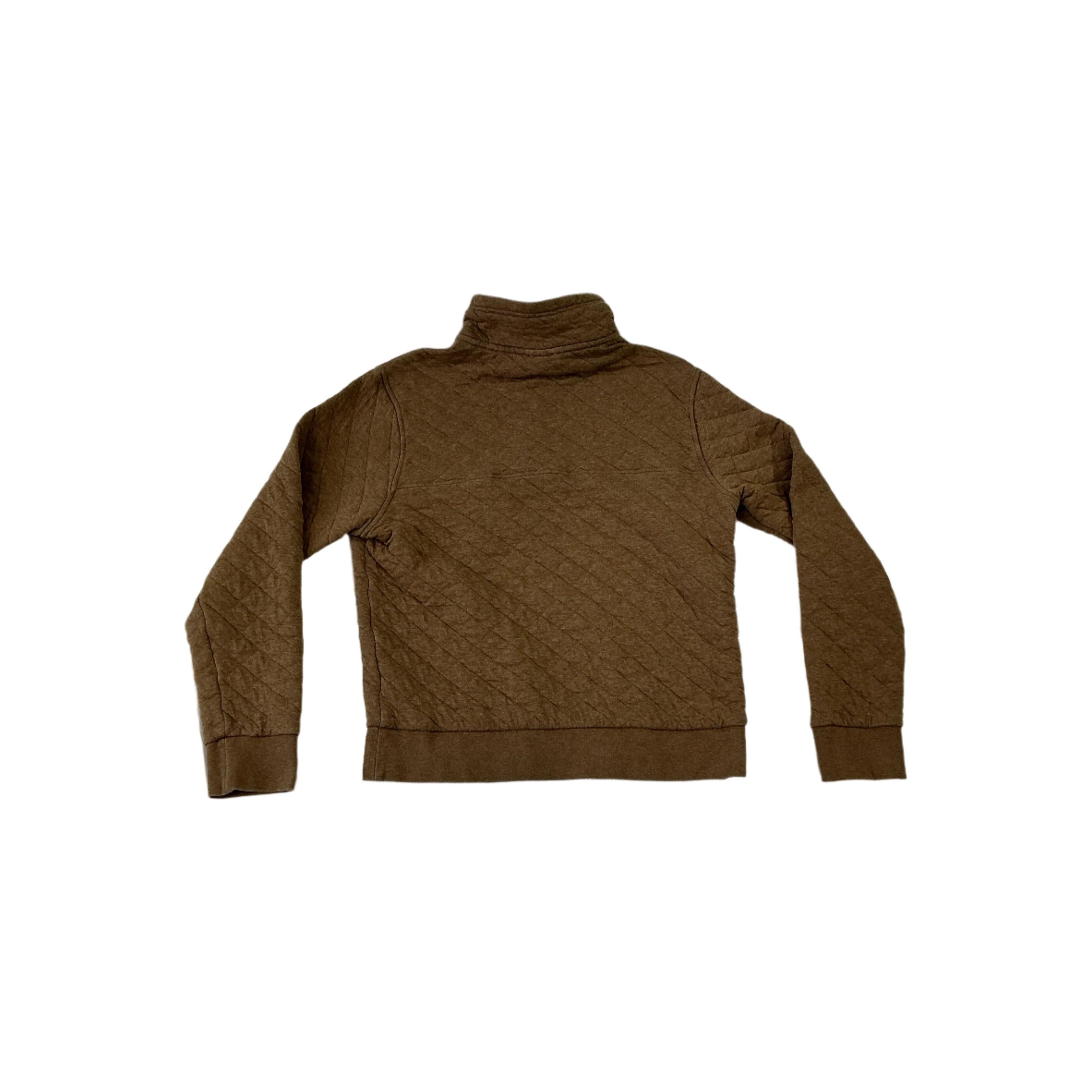 Patagonia Women's Quilt Snap-T Pullover Brown/Navy Small USED