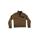 Patagonia Women's Quilt Snap-T Pullover Brown/Navy Small USED