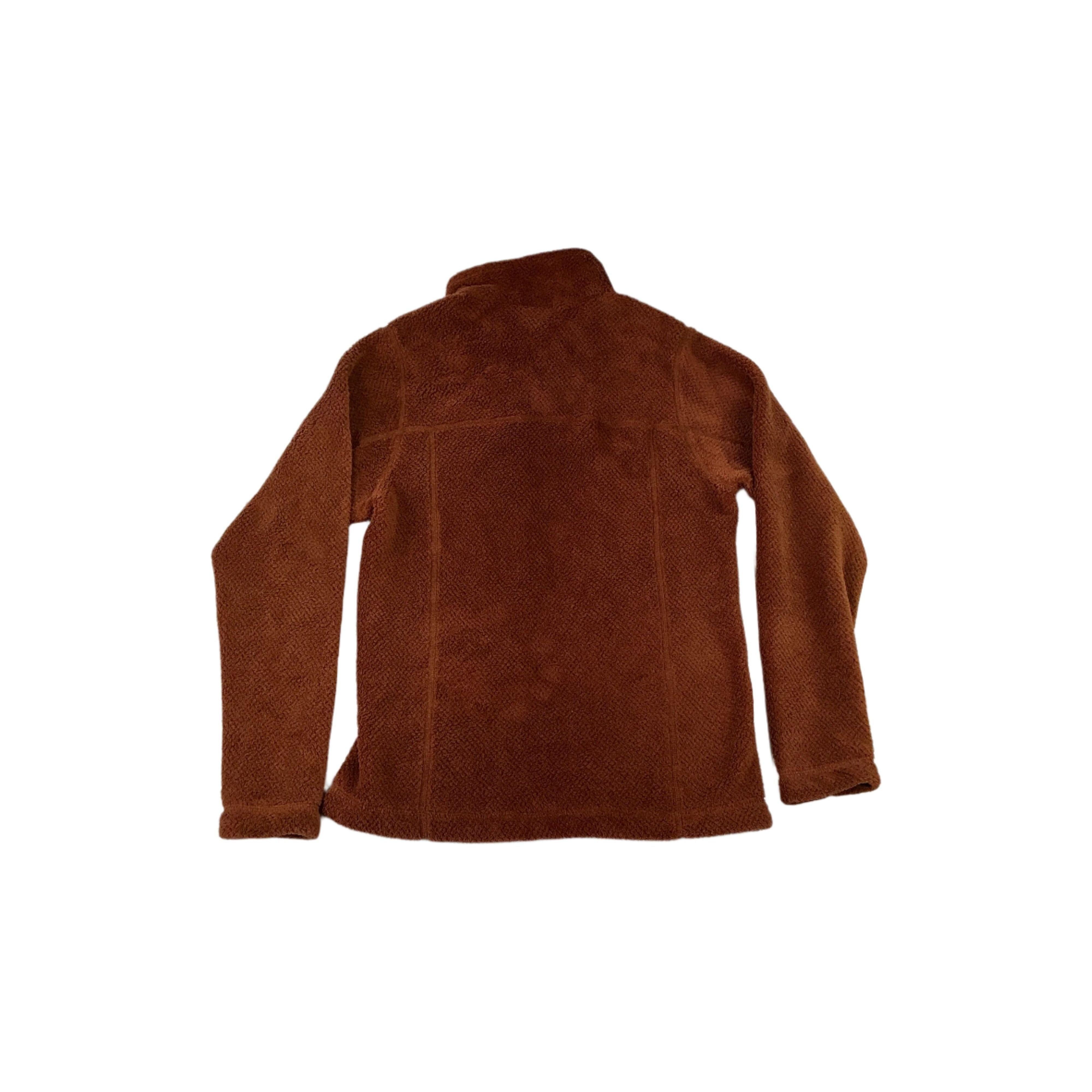 Patagonia Women's Re-Tool Snap-T Fleece Pullover Brown/Navy Small USED