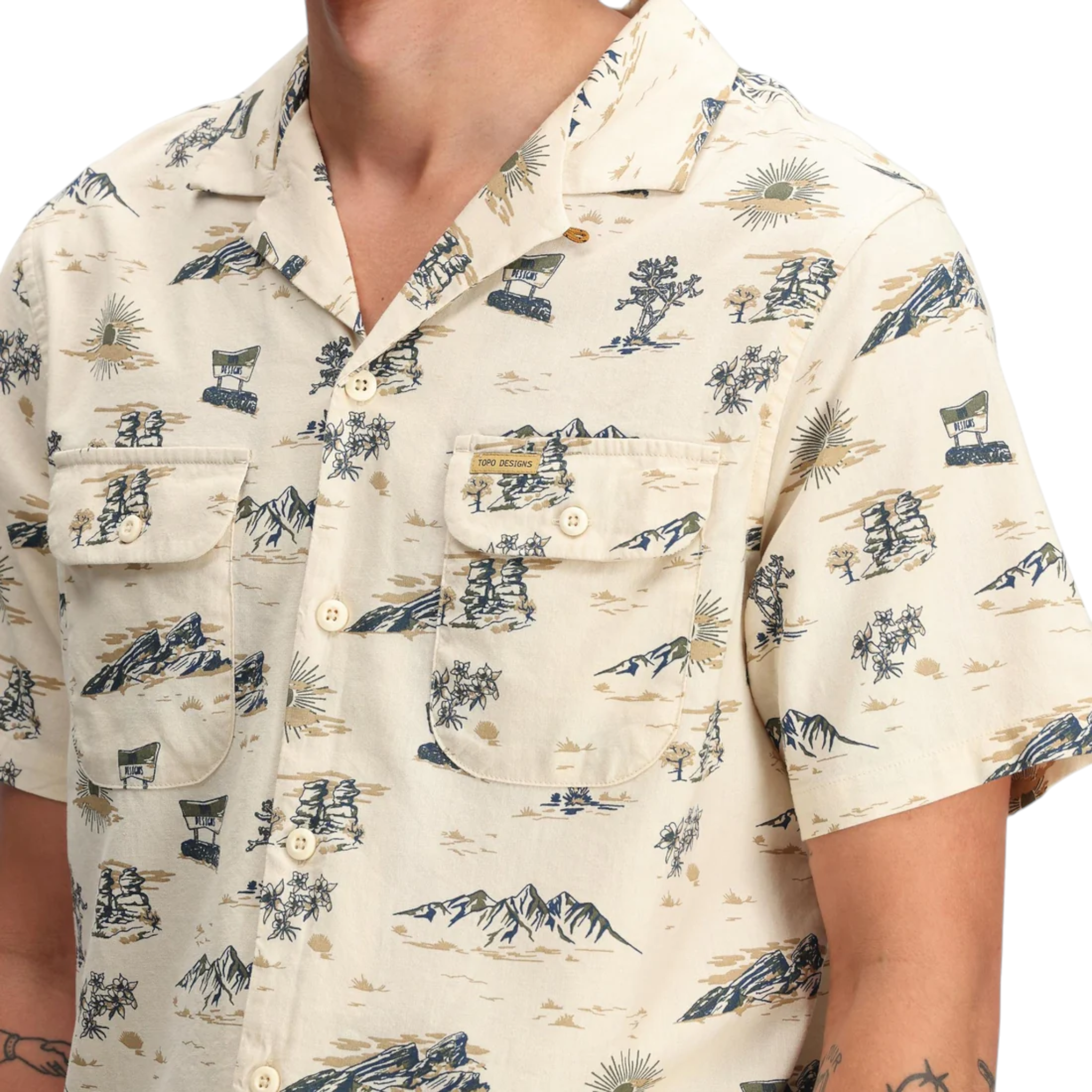 Topo Designs Men's Daytripper Short Sleeve Shirt - FERAL