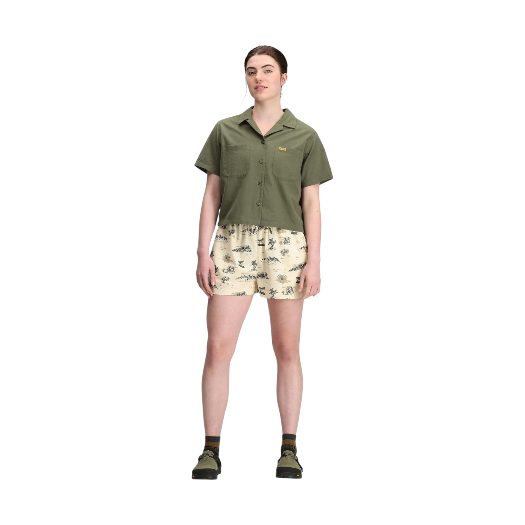 Topo Designs Women's Daytripper Short Sleeve Shirt - FERAL