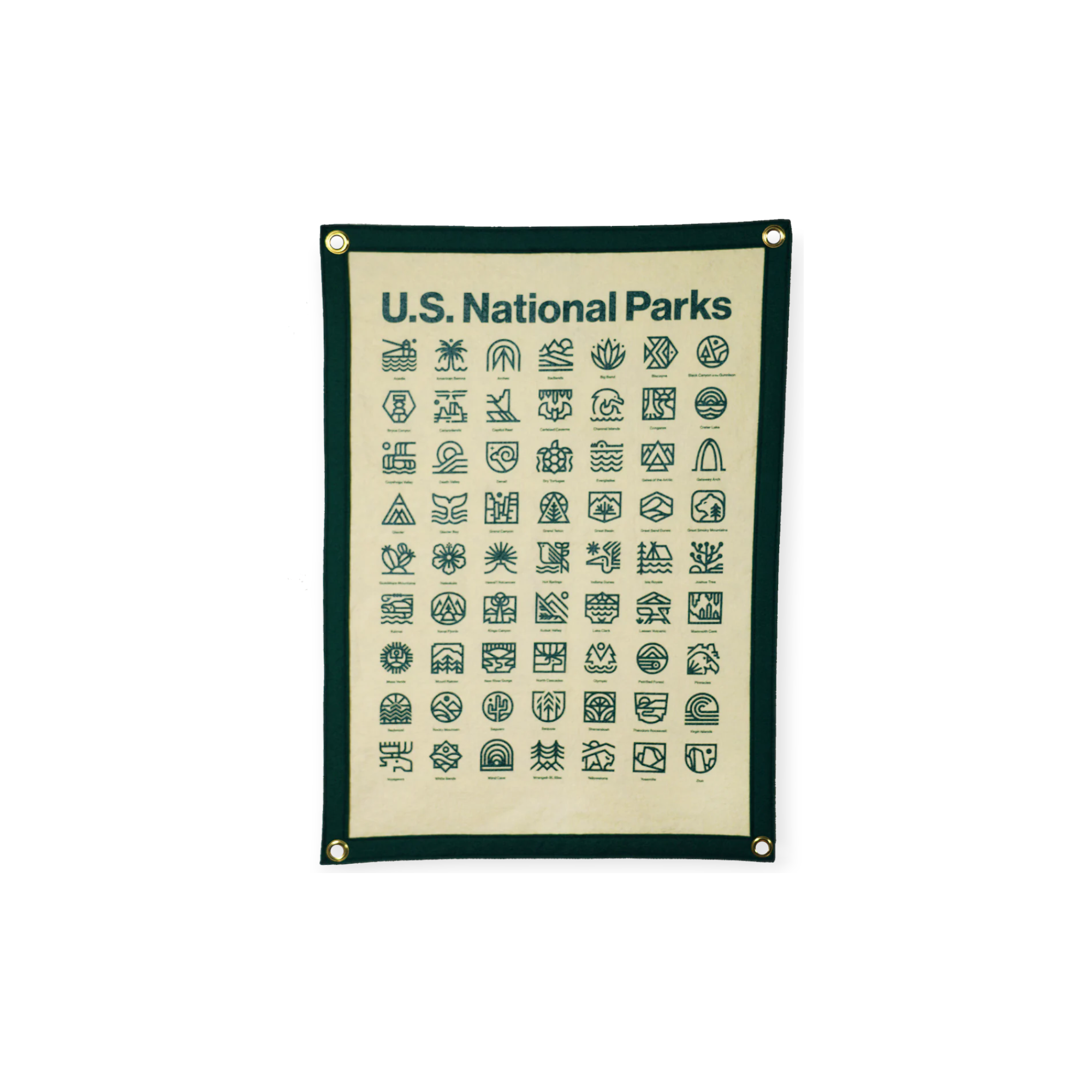 Oxford Pennant x Steve Wolf National Parks Camp Flag - FERAL