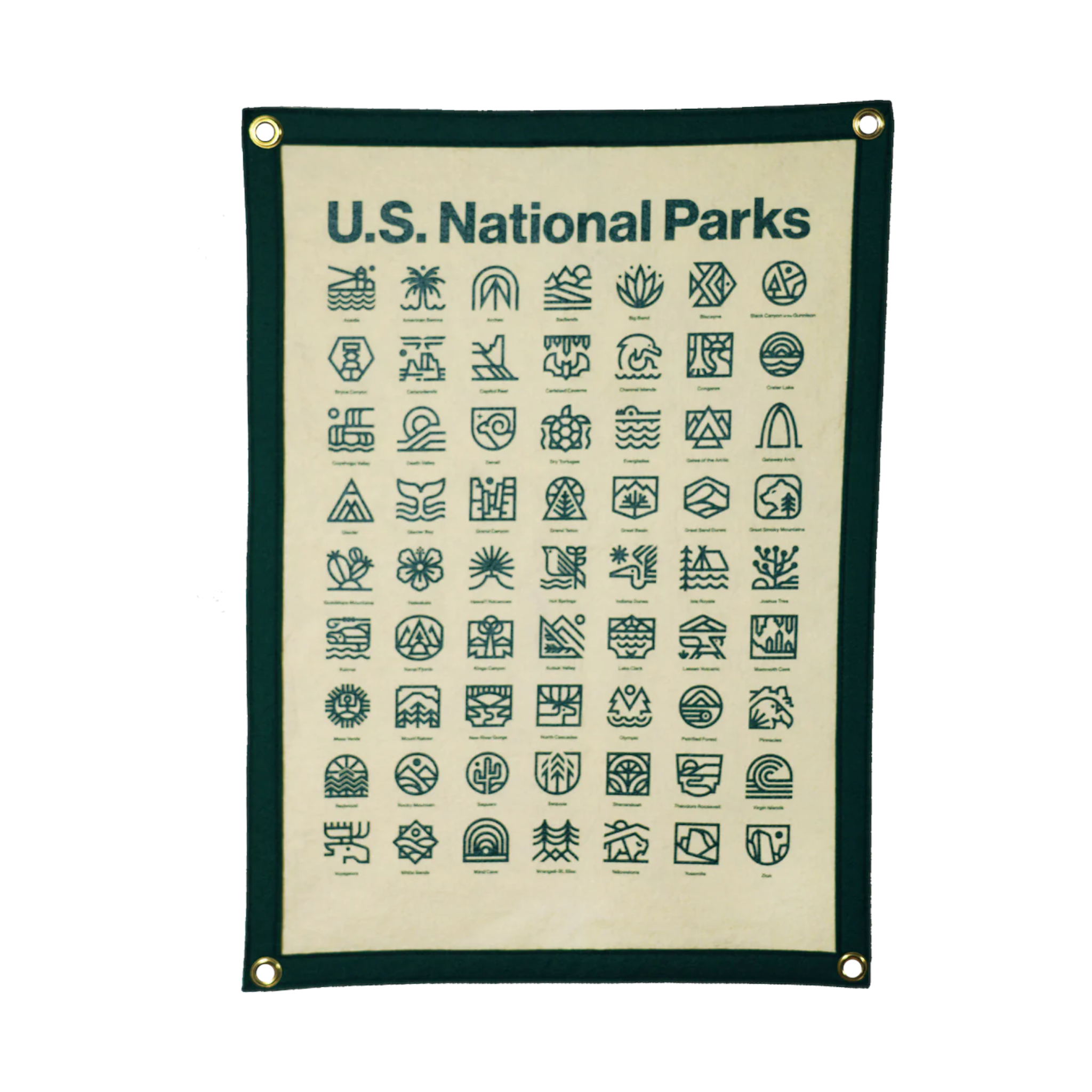Oxford Pennant x Steve Wolf National Parks Camp Flag - FERAL