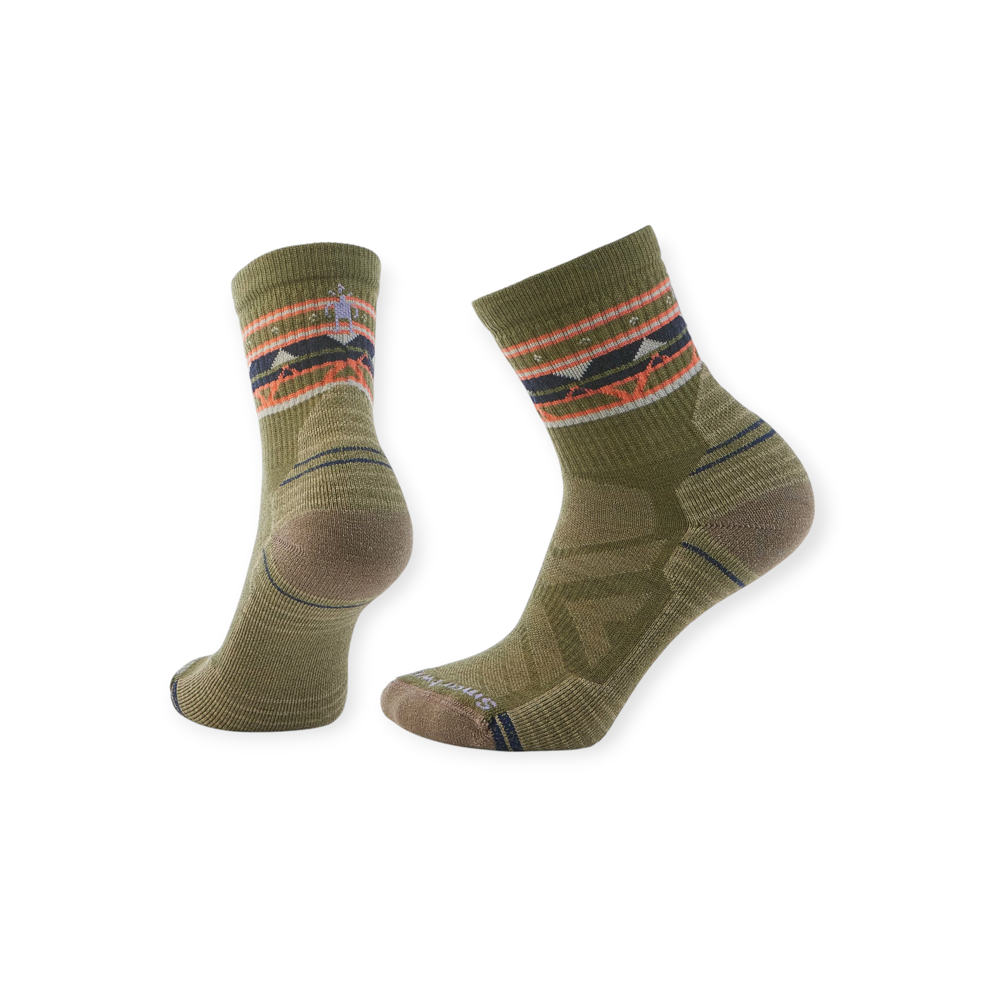 Smartwool Women's Hike Light Cushion Zig Zag Valley Mid Crew Socks - FERAL