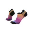 Smartwool Women's Run Zero Cushion Ombre Print Low Ankle Socks - FERAL