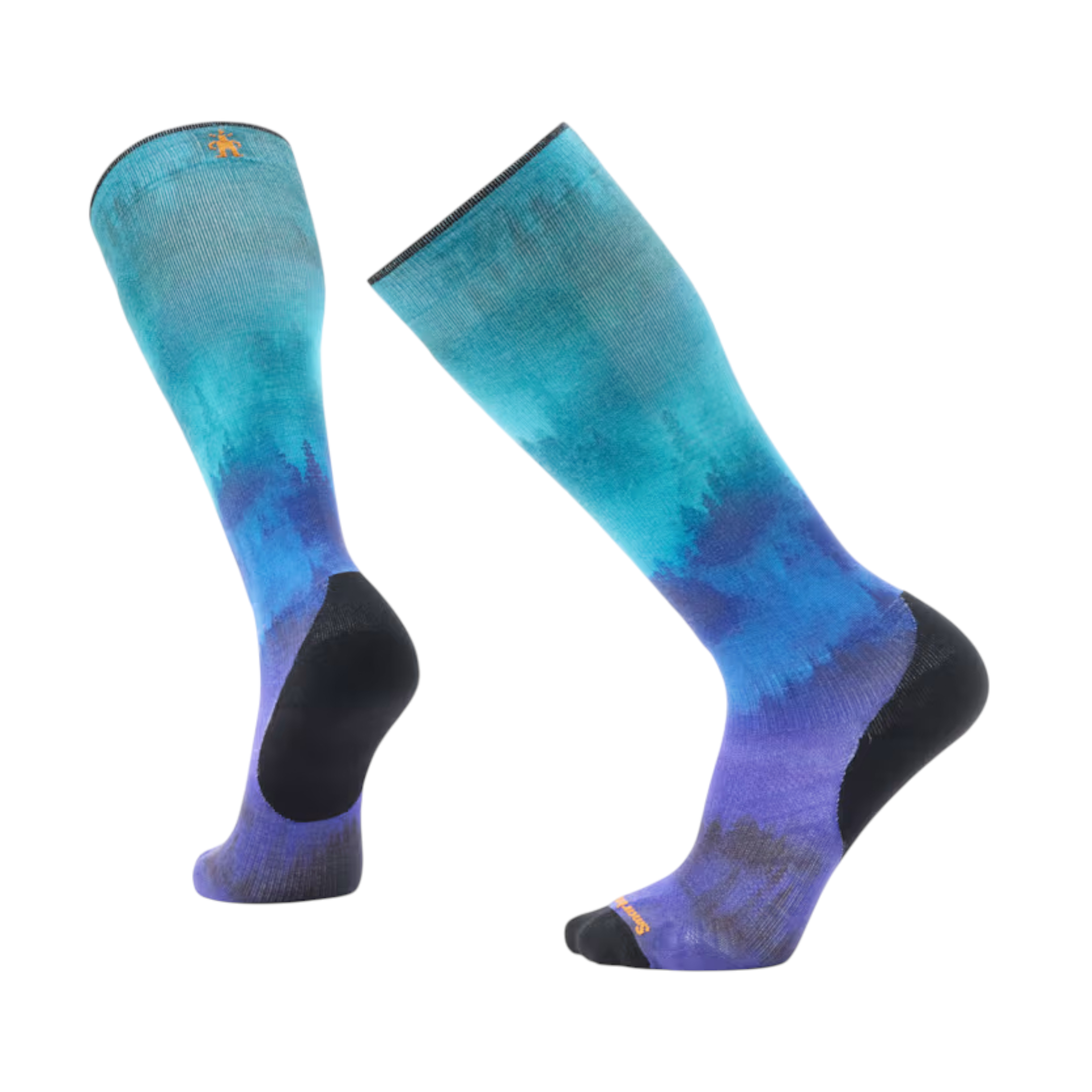 Smartwool Ski Targeted Cushion Compression Print Over The Calf Socks - FERAL