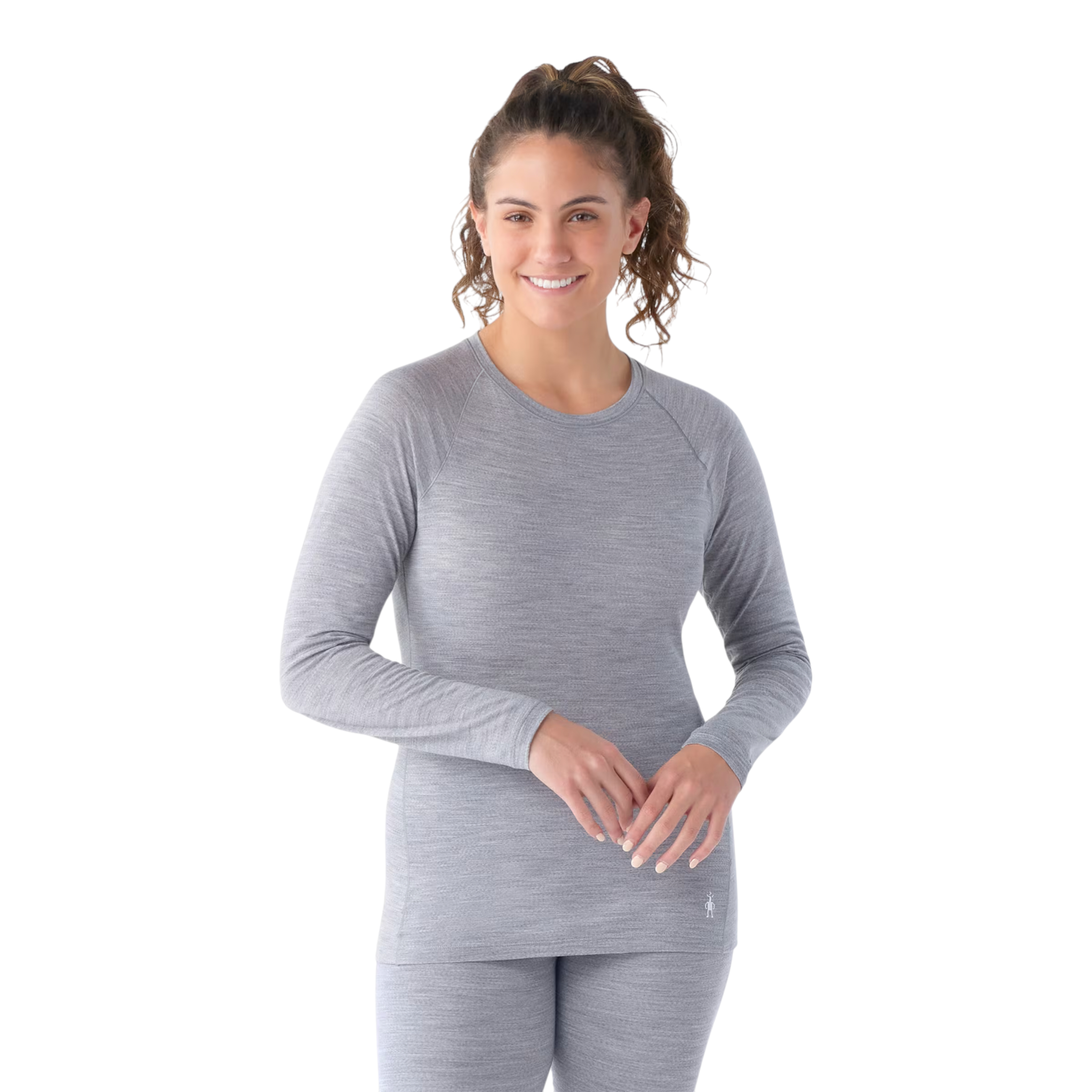 Smartwool Women's Classic All-Season Merino Base Layer Crew Long Sleeve - FERAL