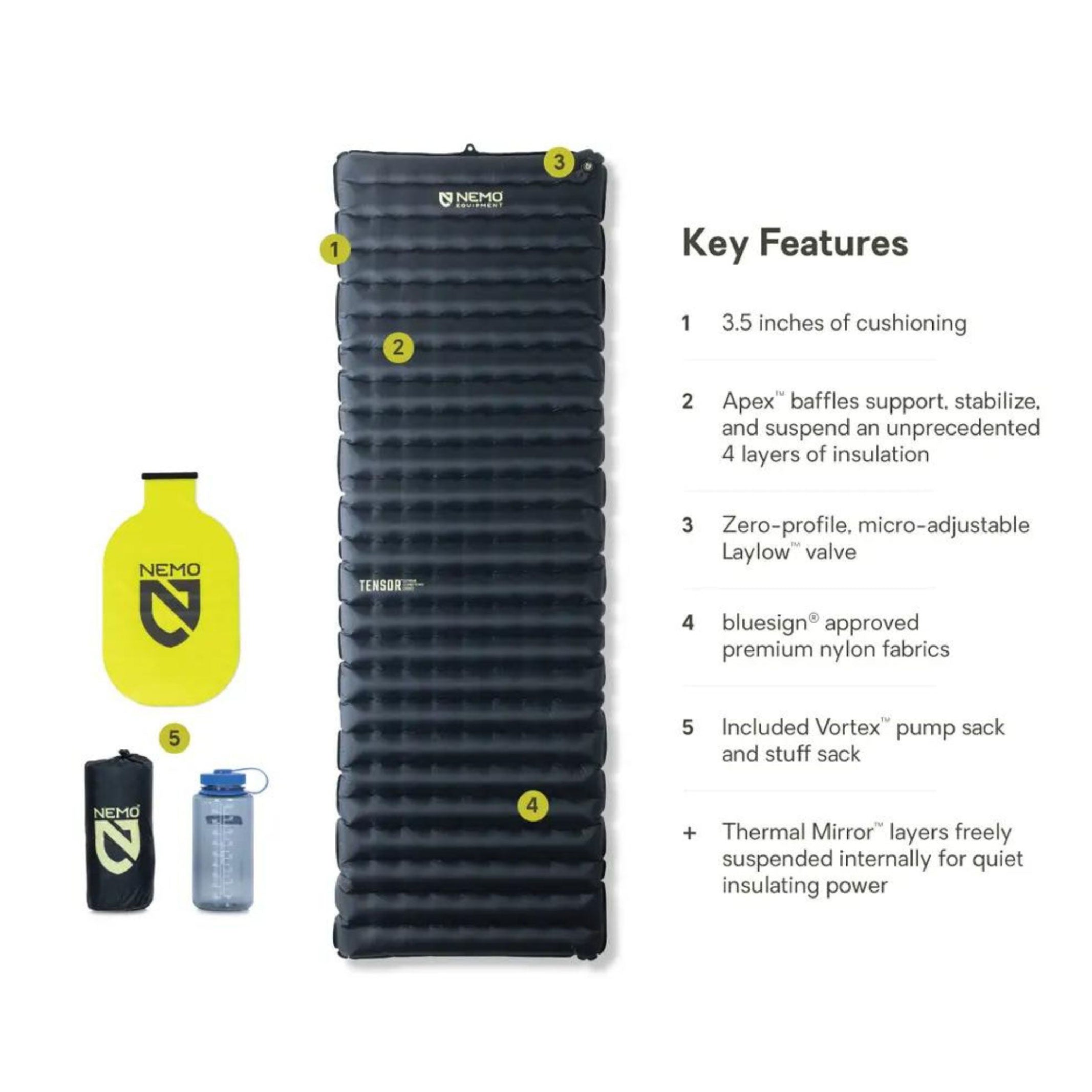 NEMO Tensor Extreme Conditions Ultralight Insulated Sleeping Pad - FERAL