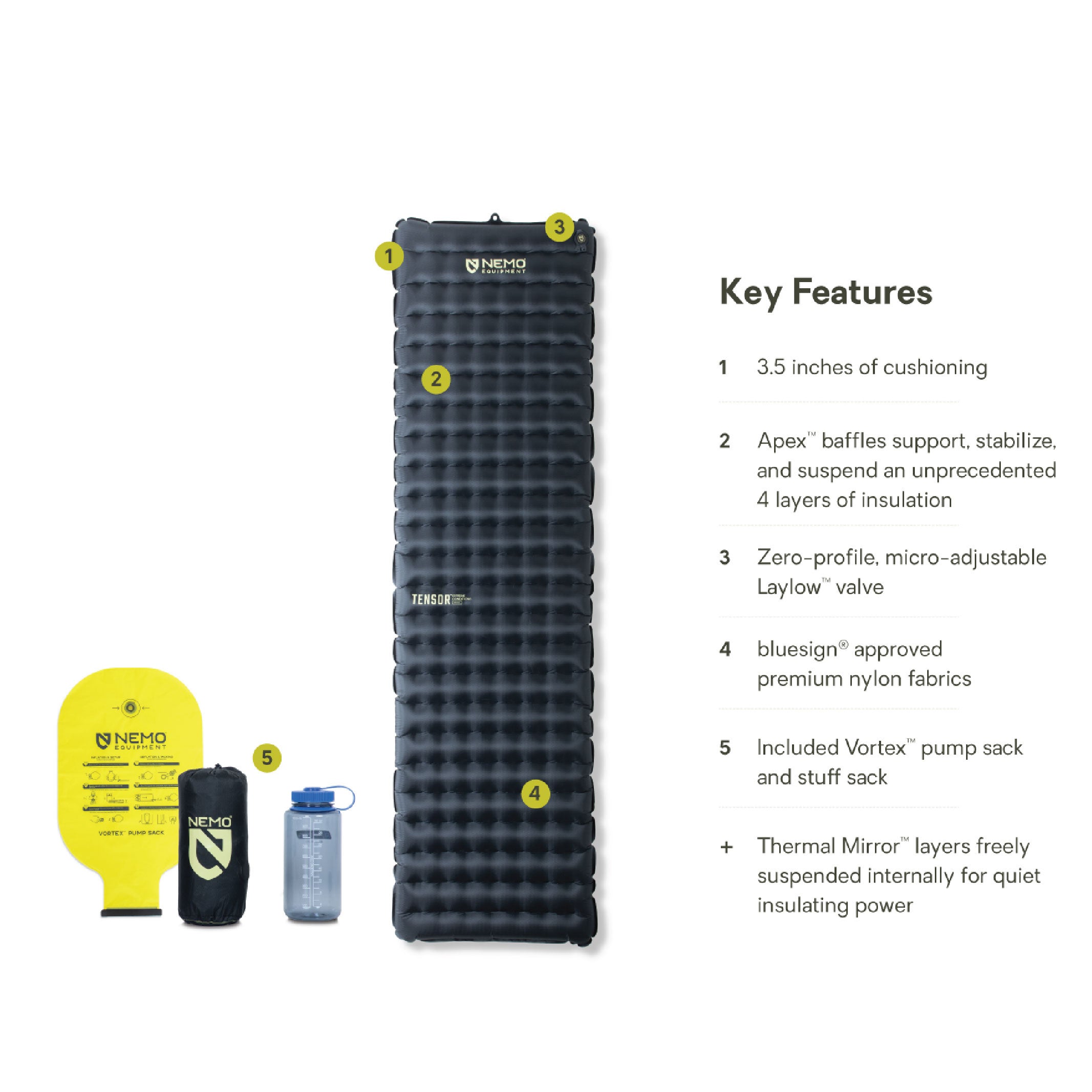 NEMO Tensor Extreme Conditions Ultralight Insulated Sleeping Pad - FERAL