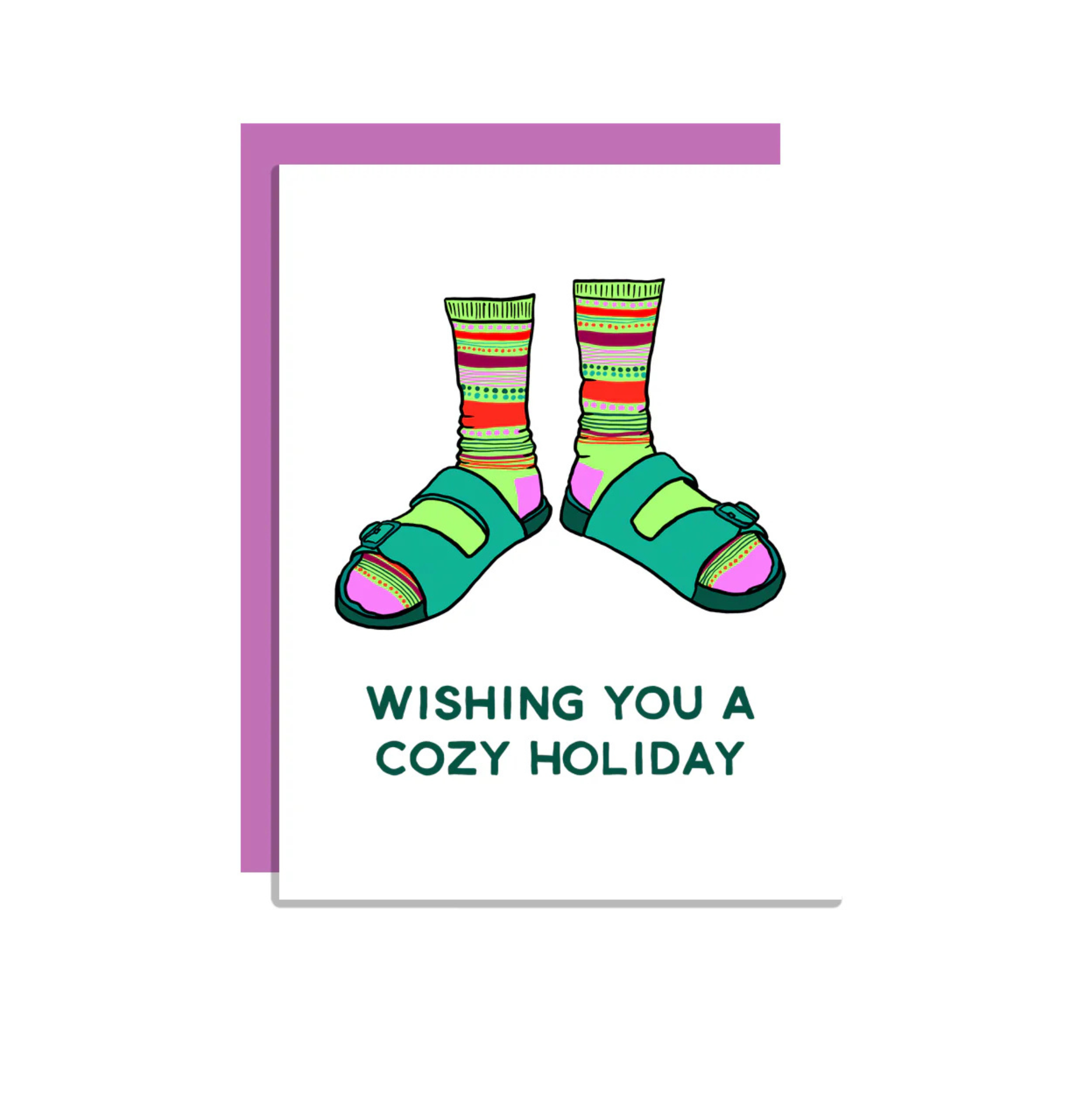 Wild Lettie Cozy Holiday Greeting Card - FERAL