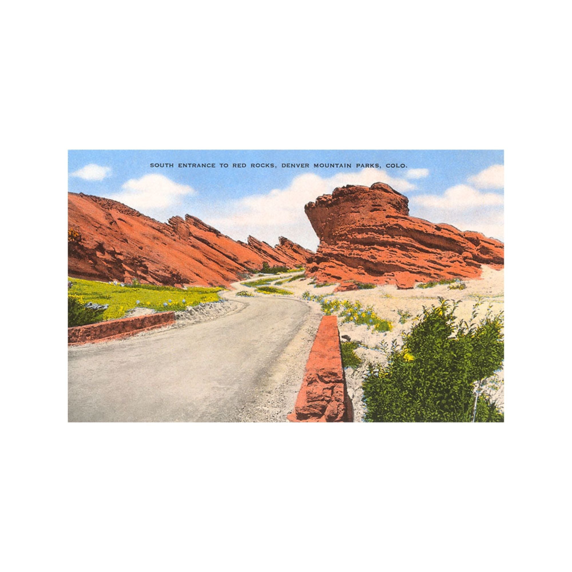Found Image Red Rocks Park, Colorado CO-45 Postcard - FERAL