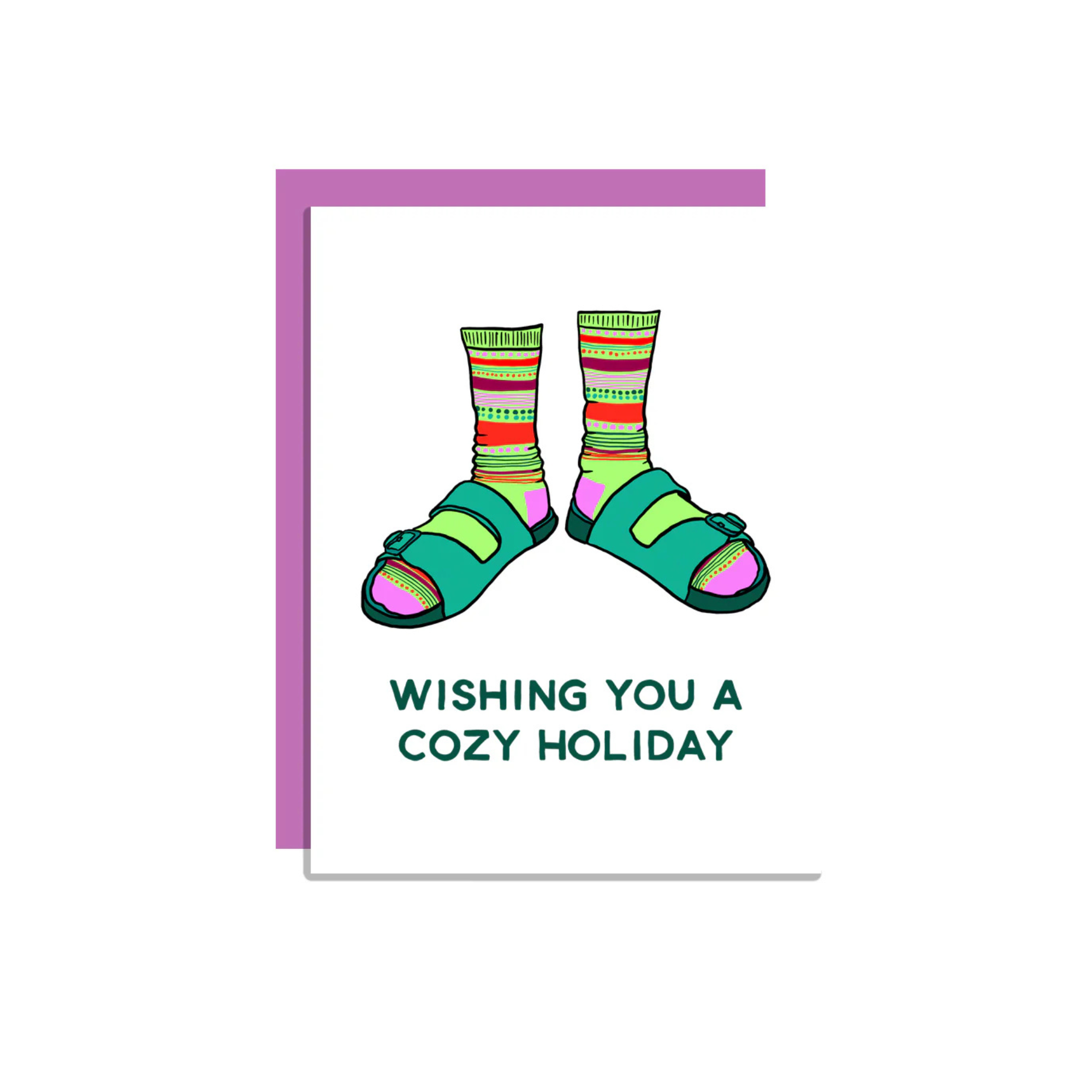 Wild Lettie Cozy Holiday Greeting Card - FERAL