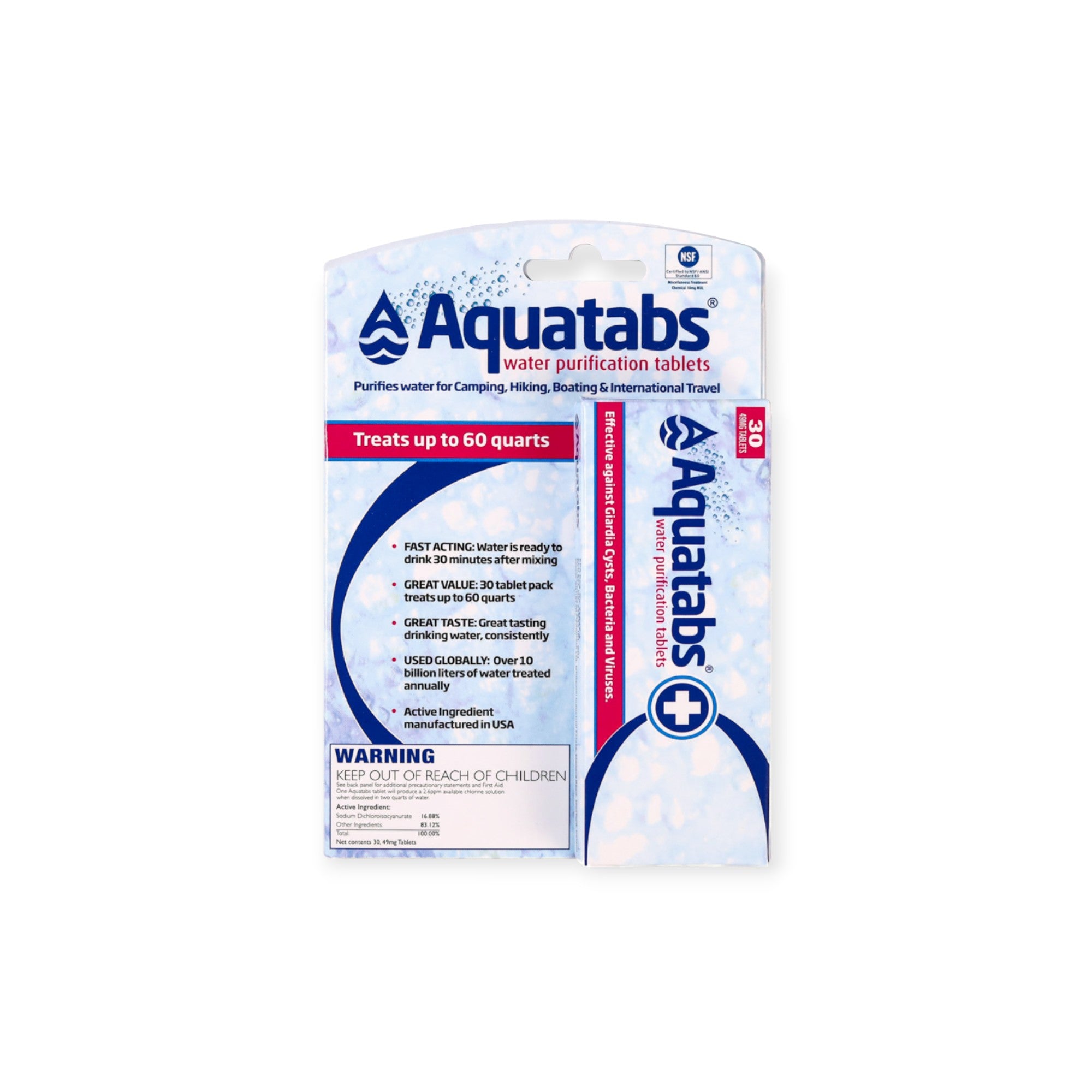Aquatabs Water Purification Tablets 30 Pack - FERAL
