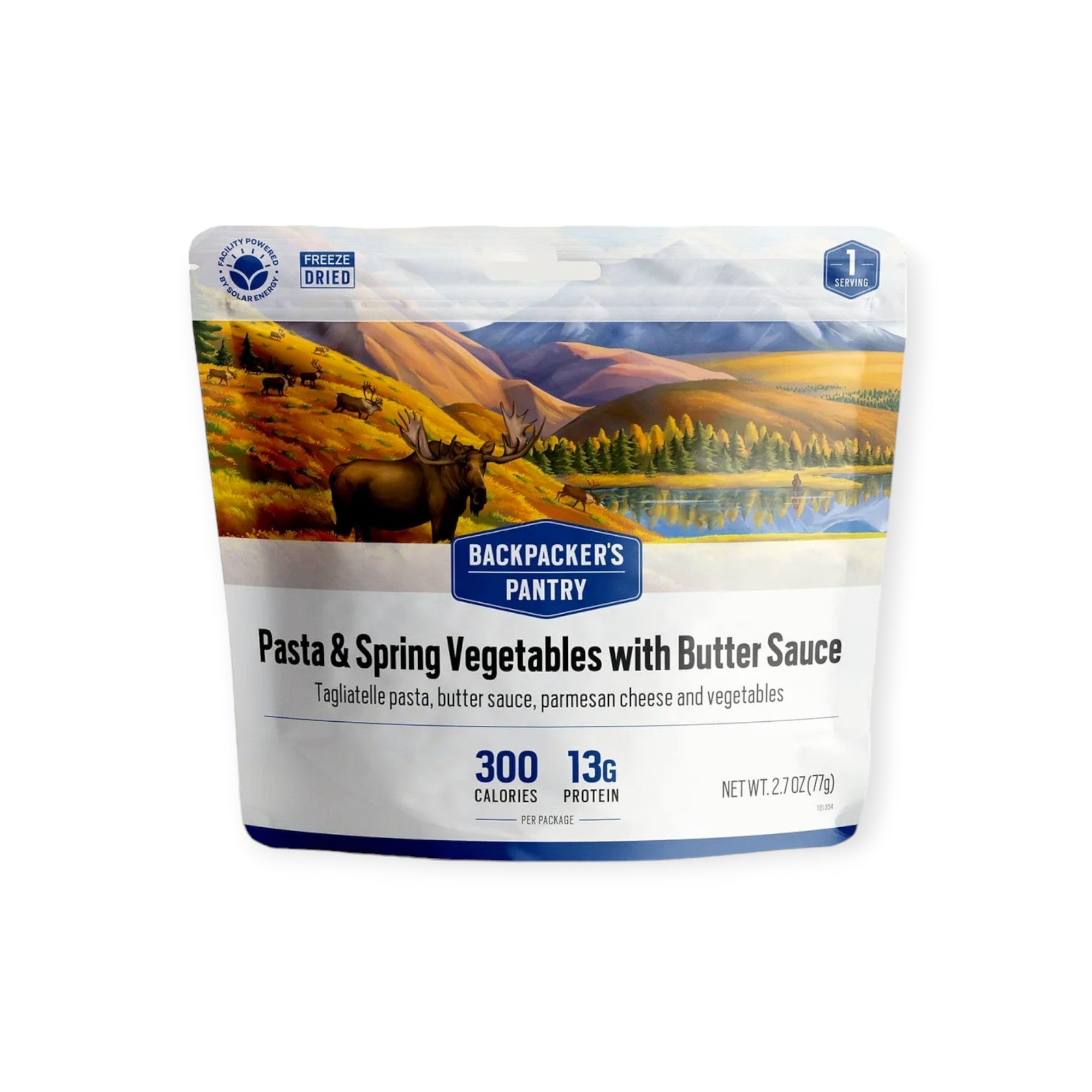 Backpacker's Pantry Pasta & Spring Vegetables with Butter Sauce Freeze Dried Meal - FERAL