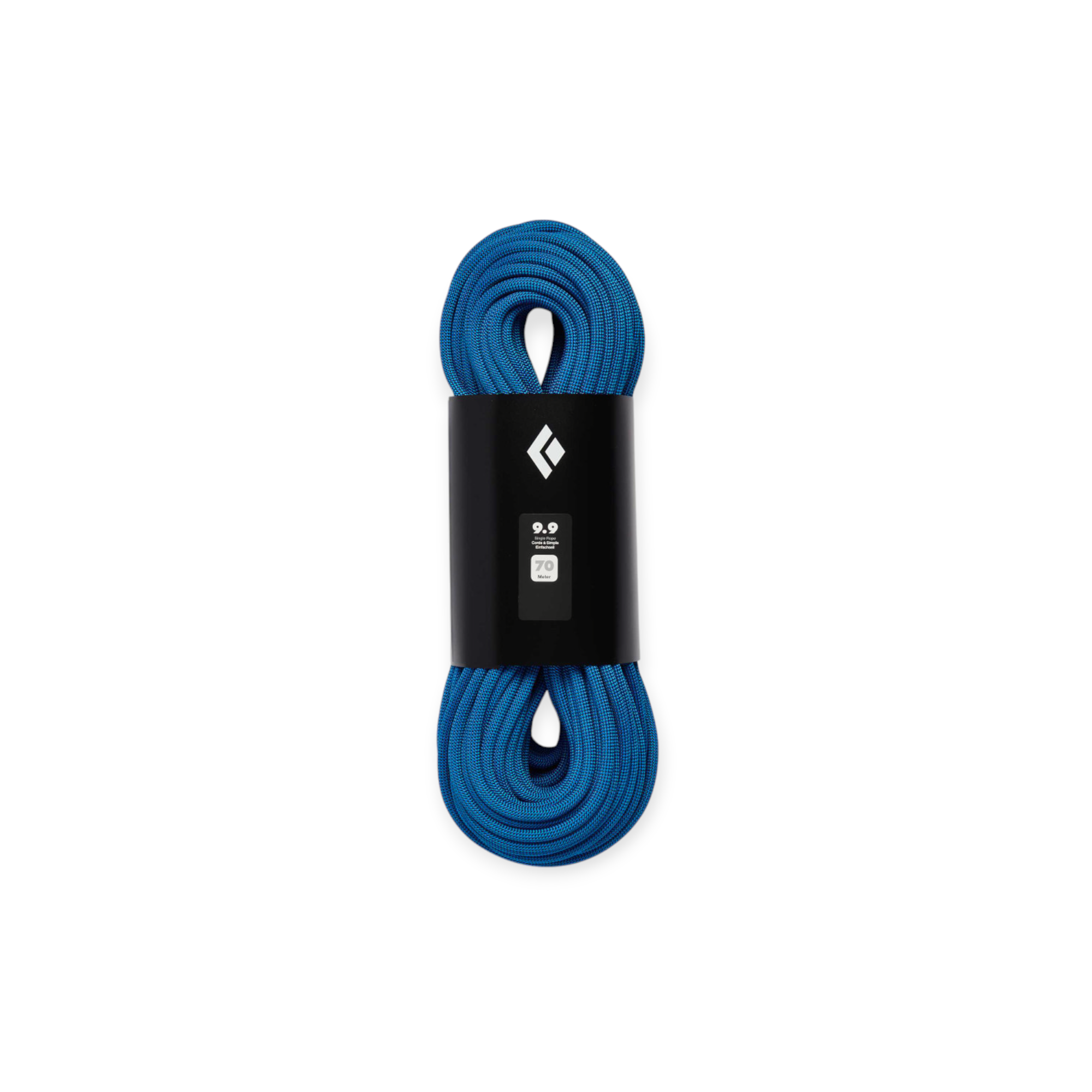 Black Diamond 9.9 x 70m Dual Blue Climbing Rope - FERAL