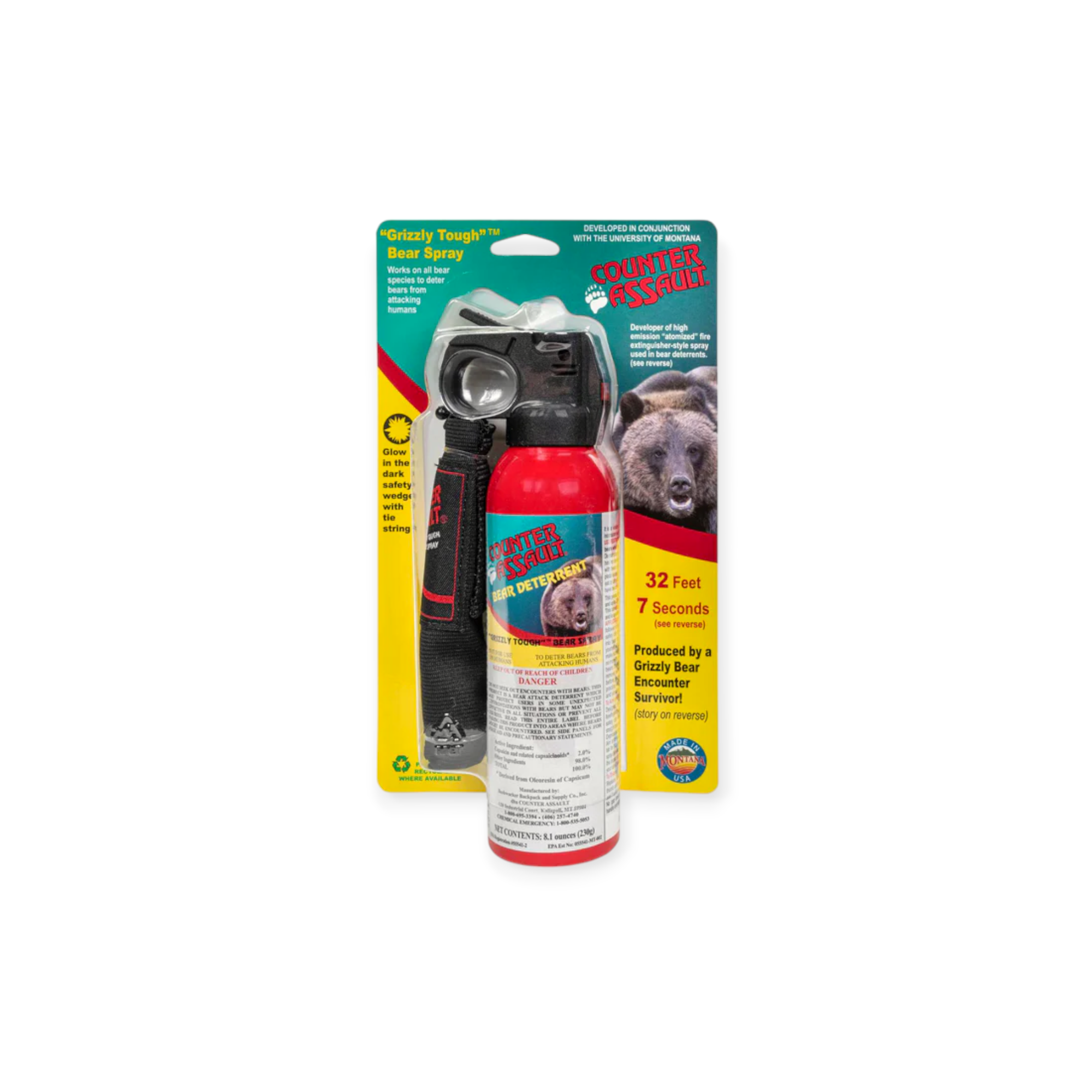 Counter Assault 8.1 oz Bear Spray with Holster - FERAL