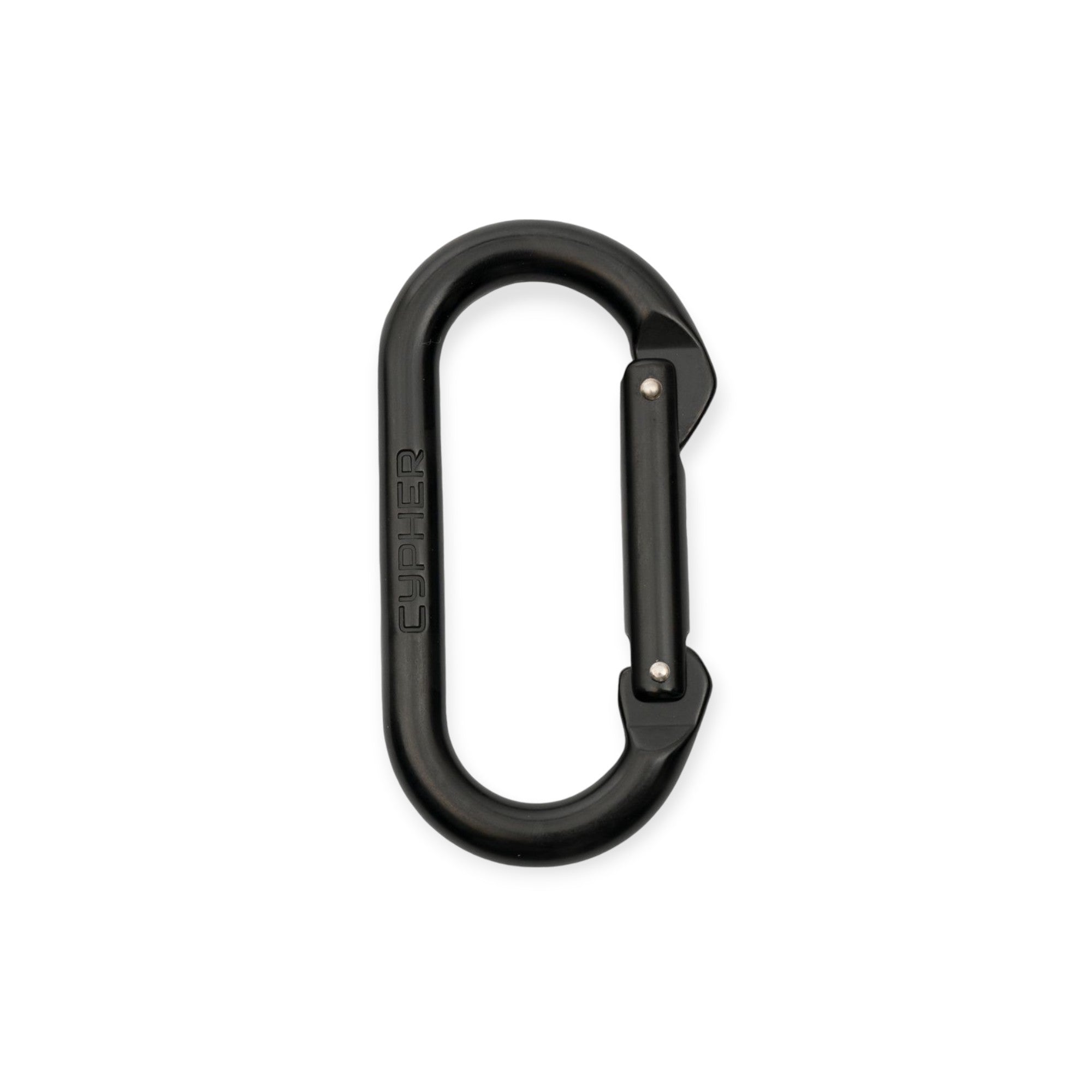 Cypher Oval Screw Gate Black Carabiner - FERAL