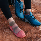 Darn Tough Women's Light Hiker No Show Lightweight with Cushion Socks - FERAL