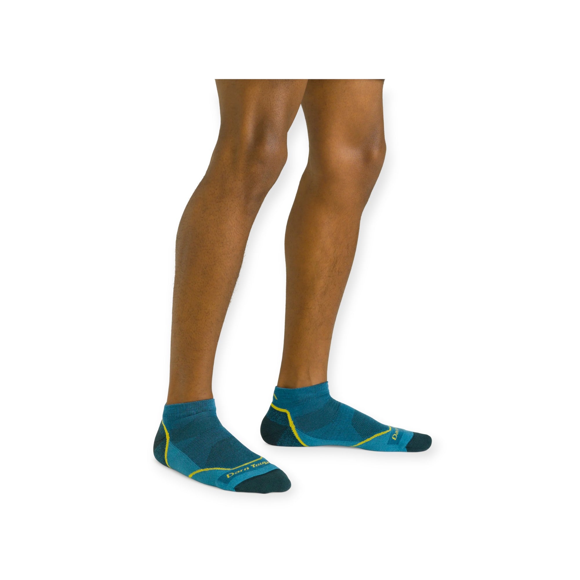 Darn Tough Men's Light Hiker No Show Lightweight with Cushion Socks - FERAL