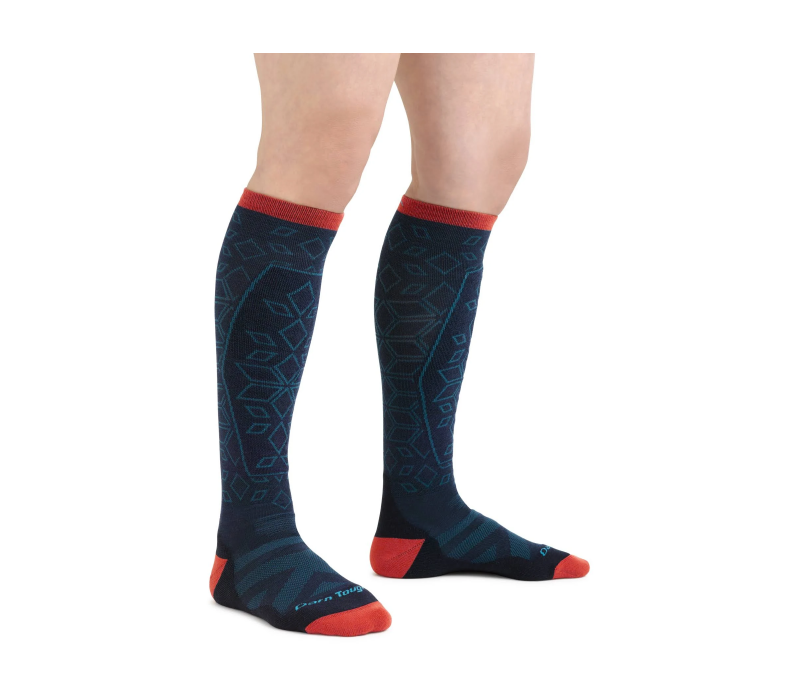 Darn Tough Women's Traverse OTC Lightweight Ski Socks - FERAL