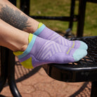 Darn Tough Women's Run No Show Tab Ultra-Lightweight With Cushion Running Socks - FERAL