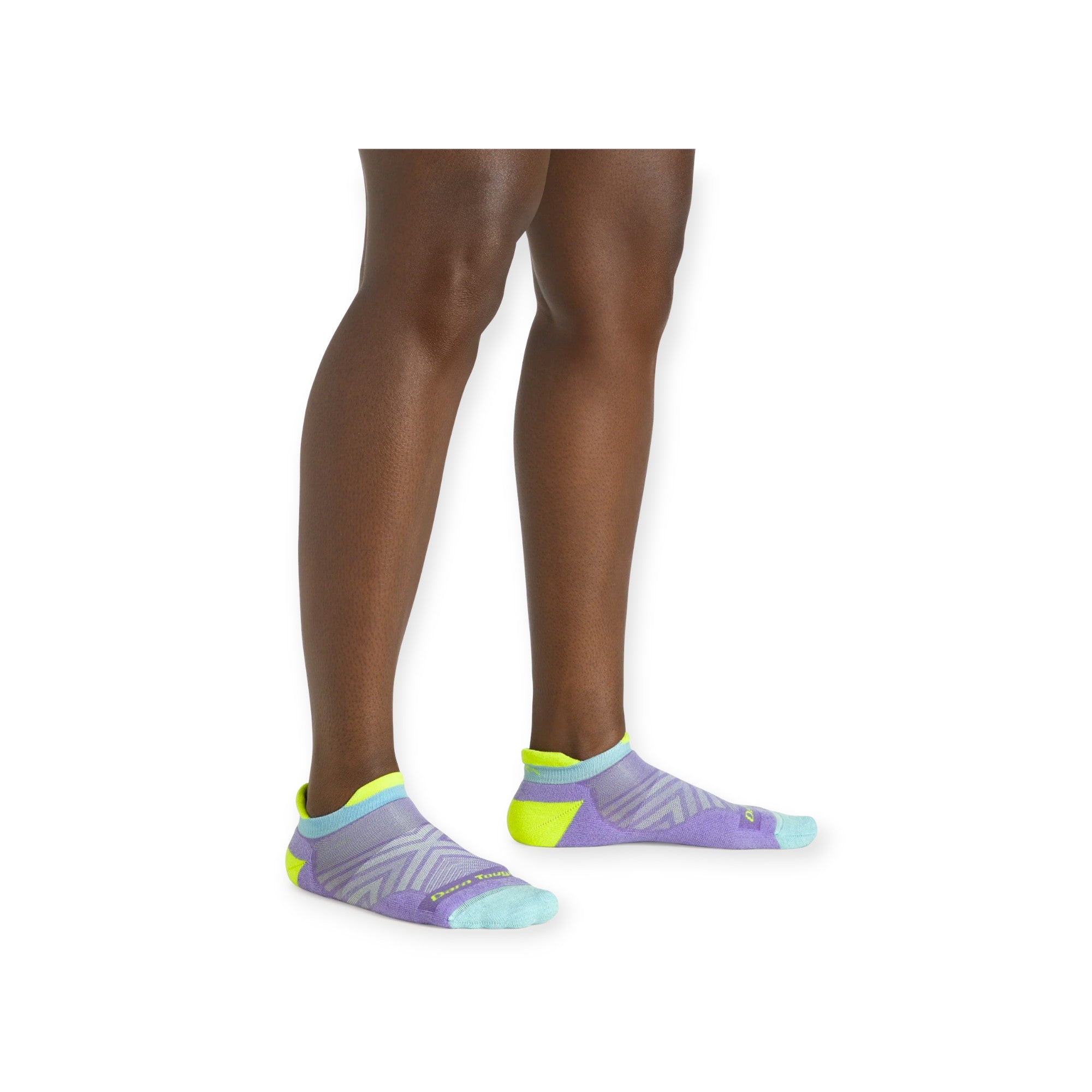 Darn Tough Women's Run No Show Tab Ultra-Lightweight With Cushion Running Socks - FERAL
