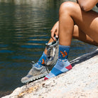 Darn Tough Women's Critter Club Micro Crew Lightweight with Cushions Socks - FERAL