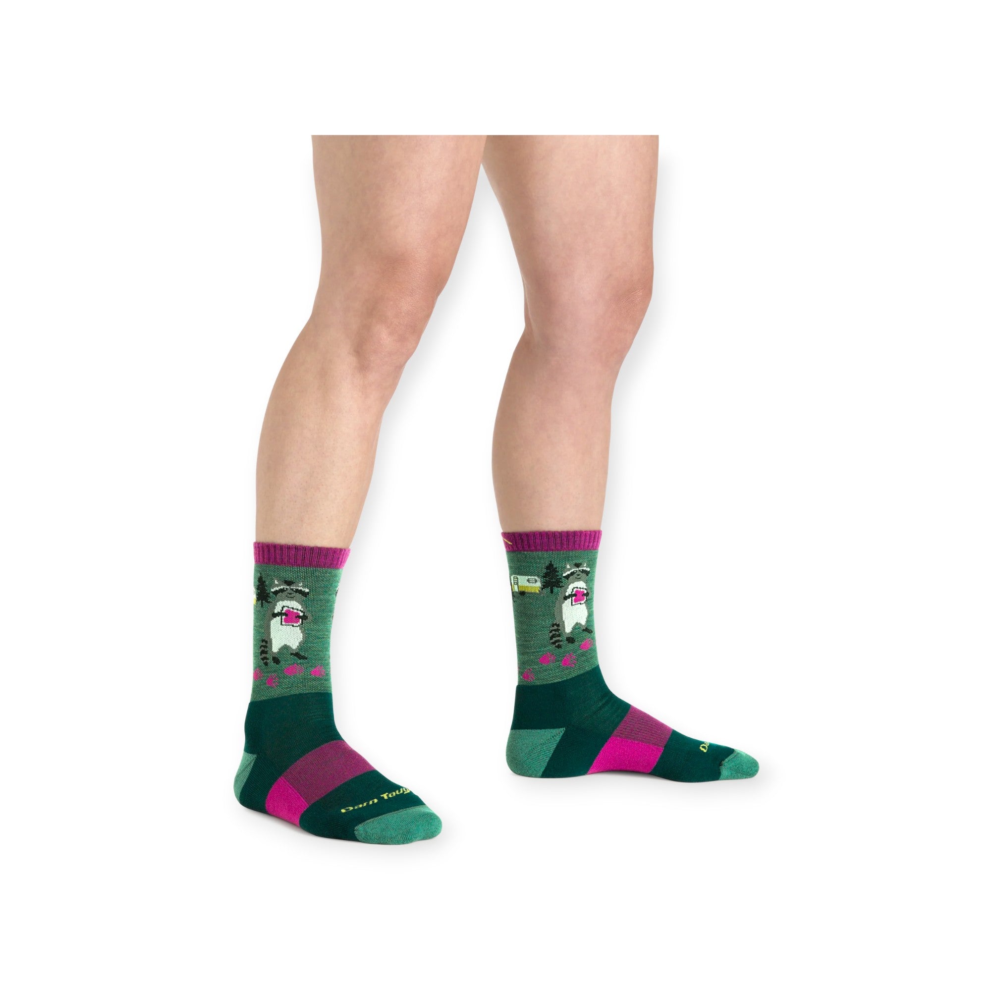 Darn Tough Women's Critter Club Micro Crew Lightweight with Cushions Socks - FERAL