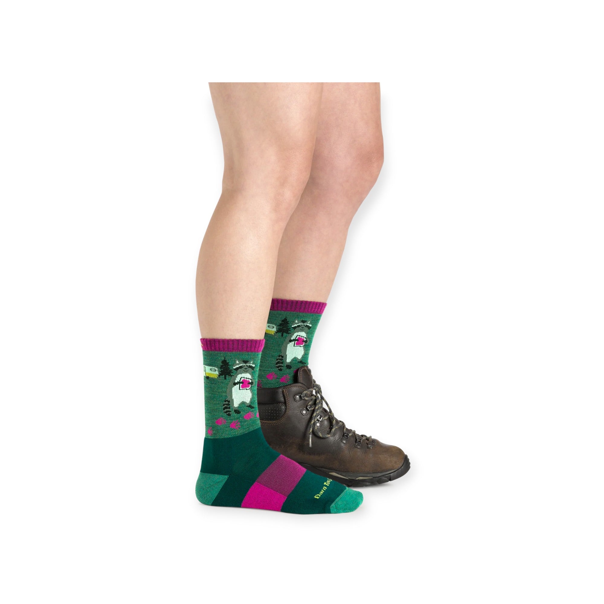 Darn Tough Women's Critter Club Micro Crew Lightweight with Cushions Socks - FERAL