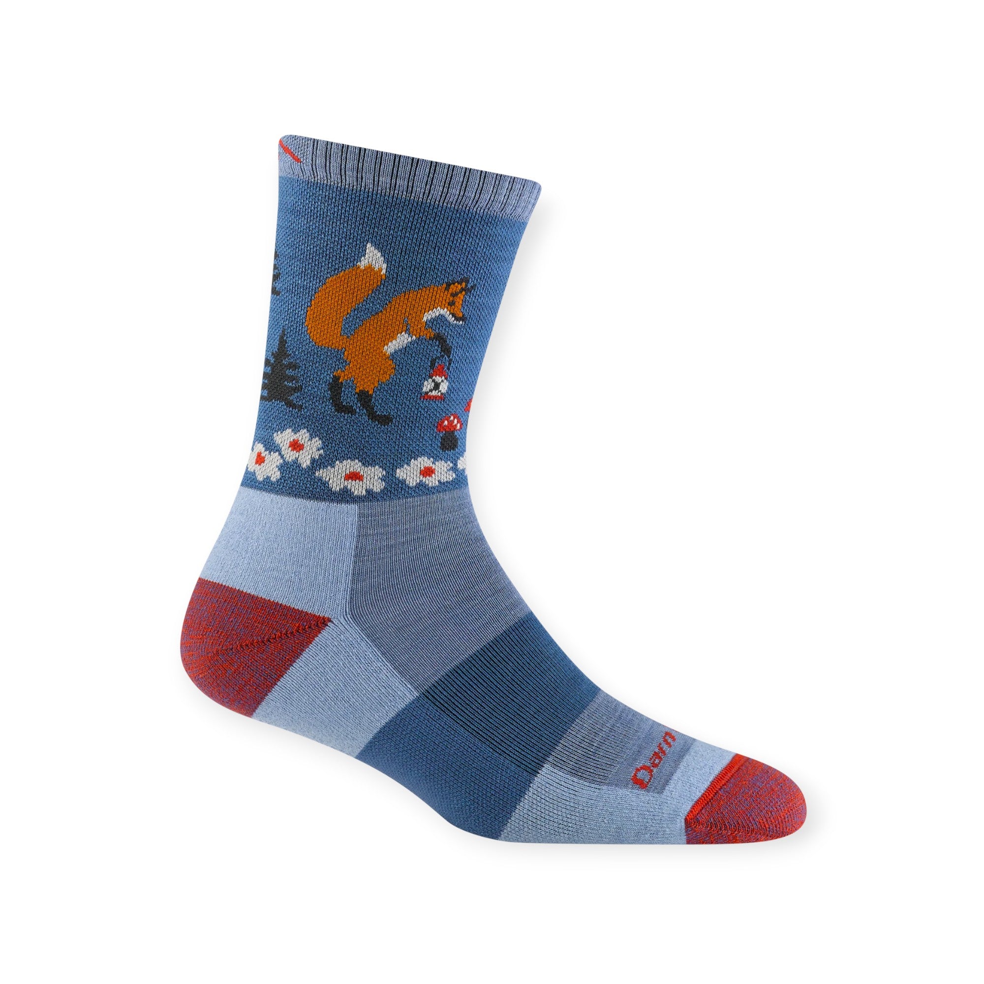 Darn Tough Women's Critter Club Micro Crew Lightweight with Cushions Socks - FERAL