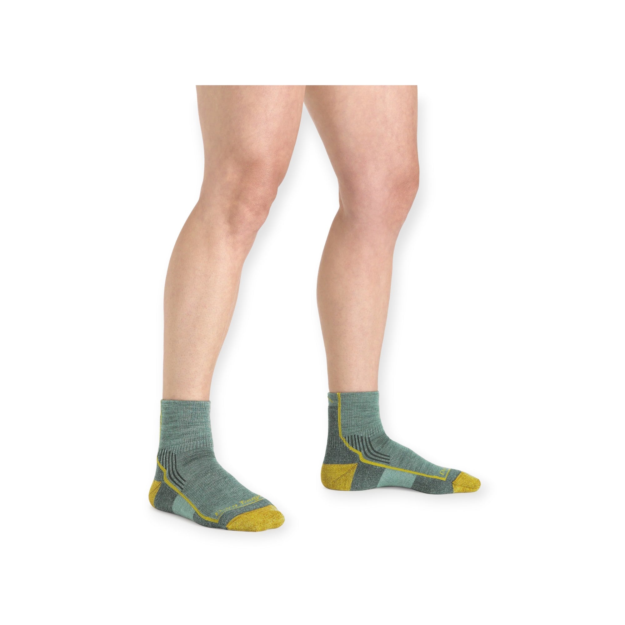 Darn Tough Women's Hiker Quarter Midweight With Cushion Hiking Socks - FERAL