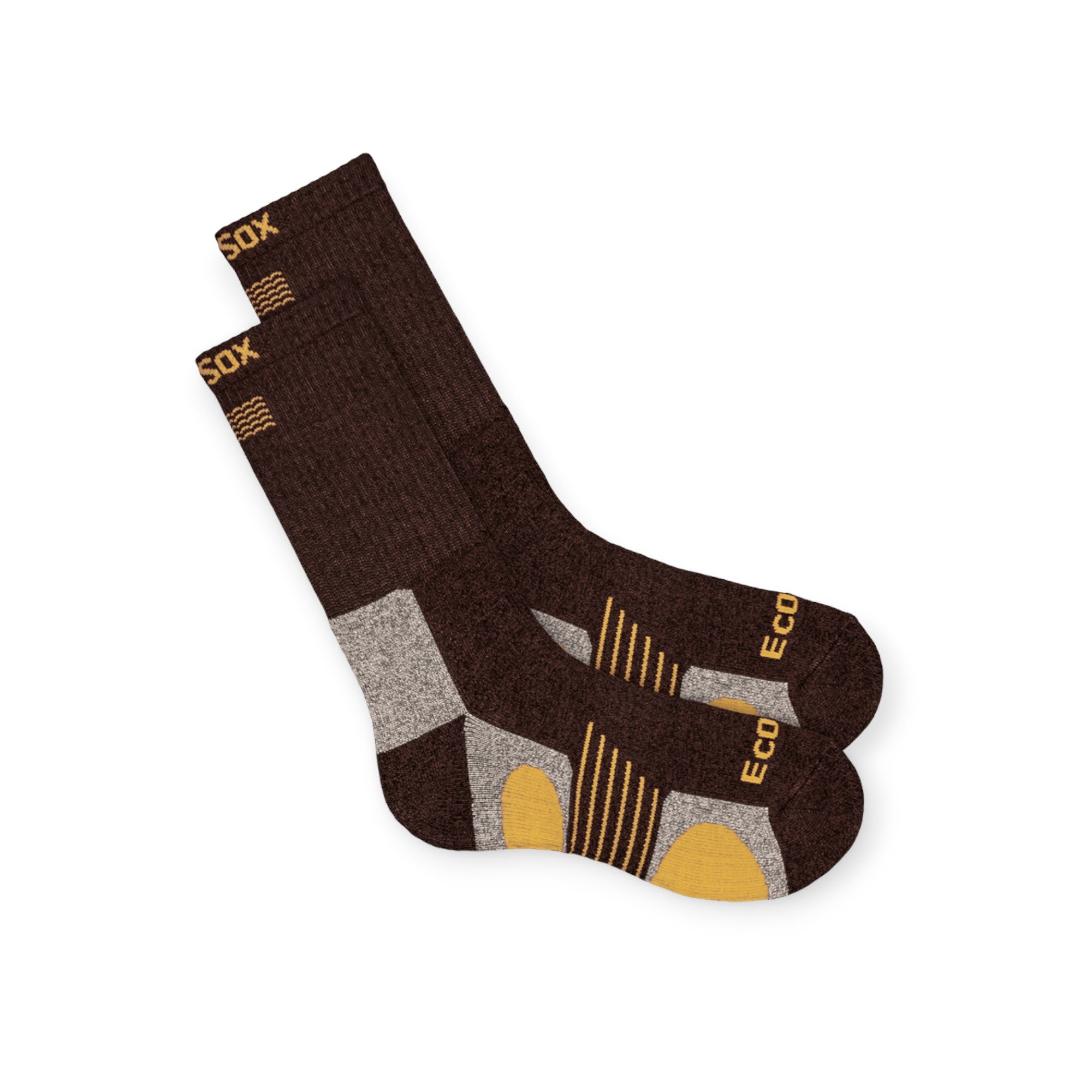 EcoSox Bamboo Medium Weight Hiking Crew Socks - FERAL
