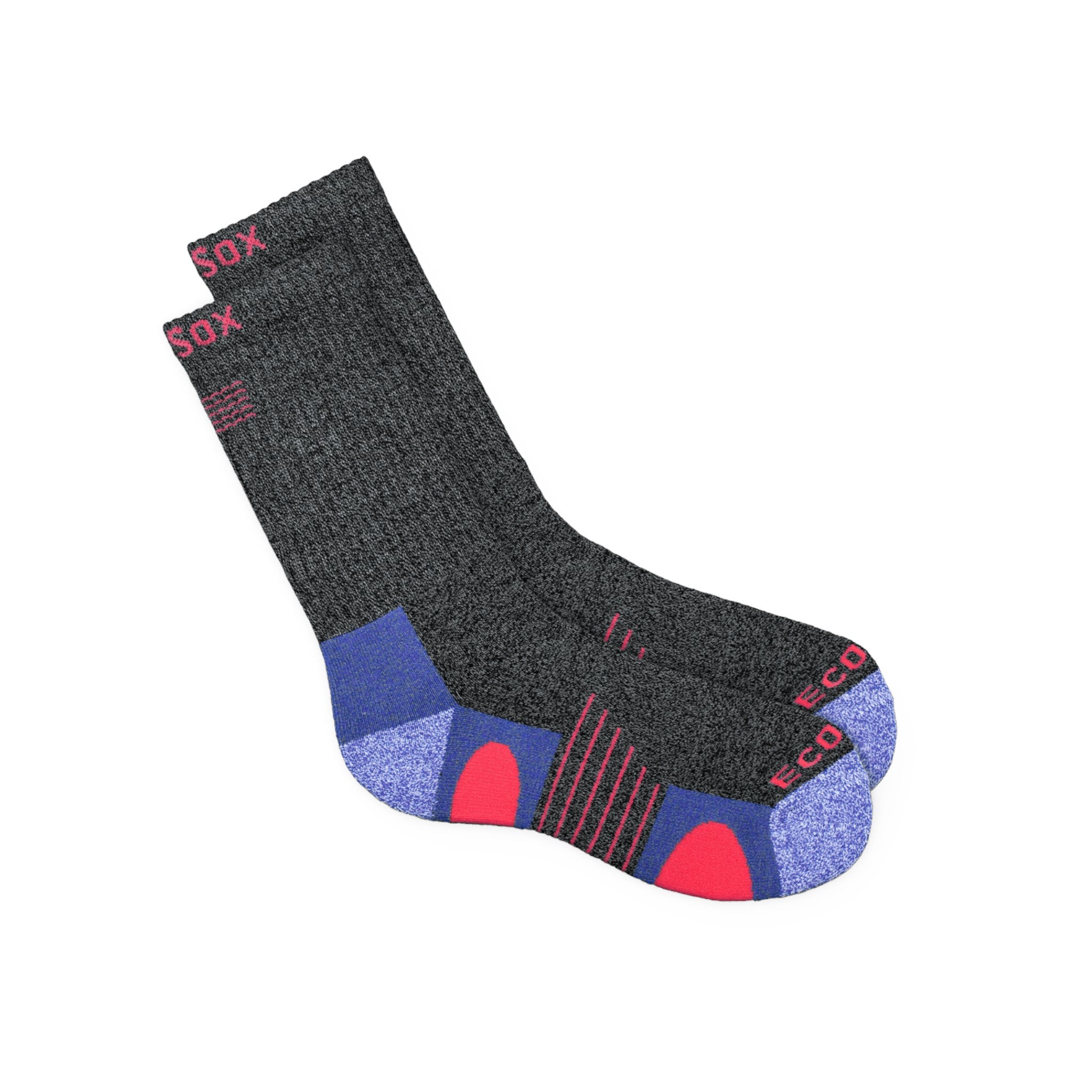 EcoSox Bamboo Medium Weight Hiking Crew Socks - FERAL