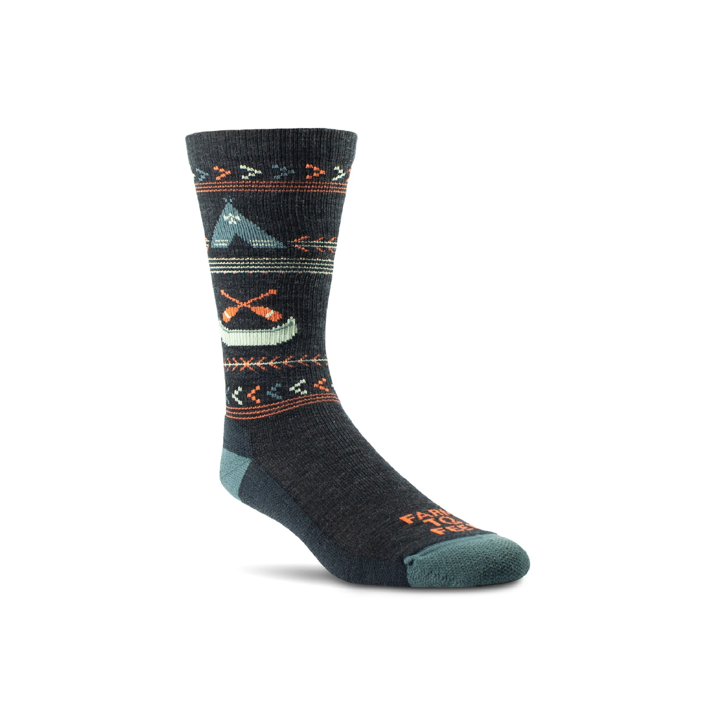 Farm To Feet Women's Franklin Light Cushion Crew Socks - FERAL