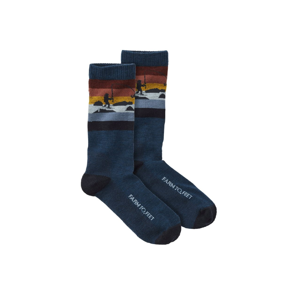 Farm to Feet Saco Light Cushion Crew Socks - FERAL