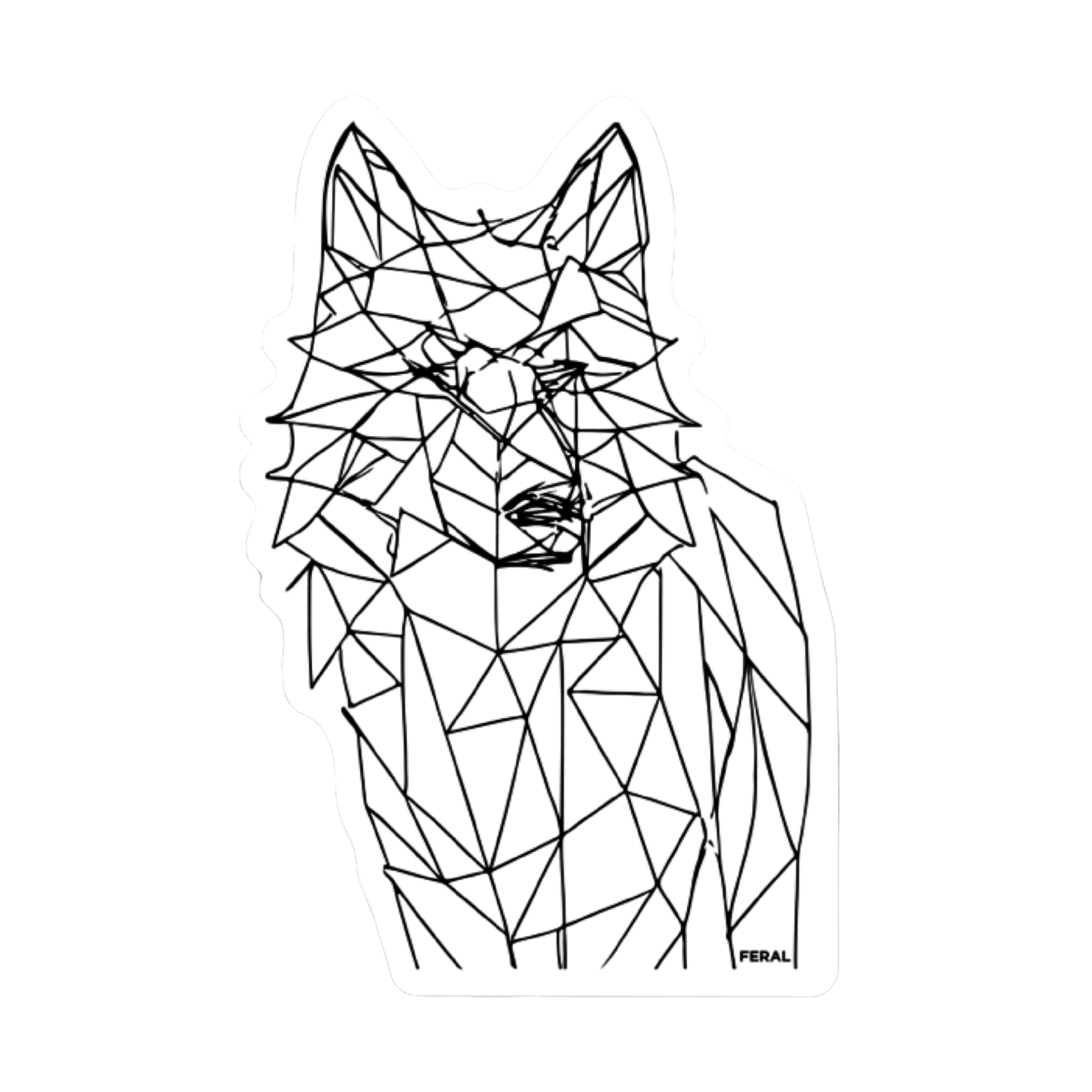 FERAL Sketchy Wolfy Magnet - FERAL