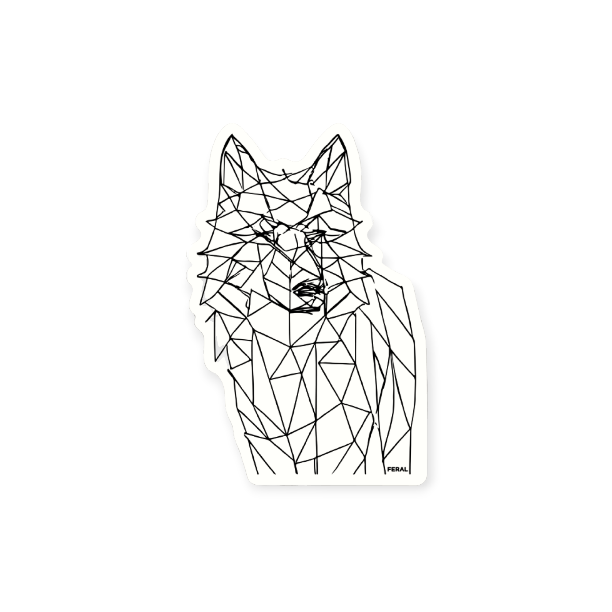 FERAL Sketchy Wolfy Magnet - FERAL