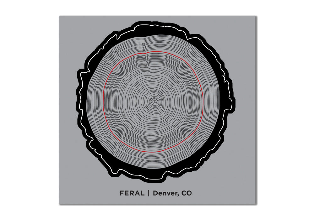 FERAL Tree Trunk Sticker - FERAL