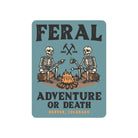 FERAL Denver Skeleton Adventure or Death Sticker Blue - FERAL