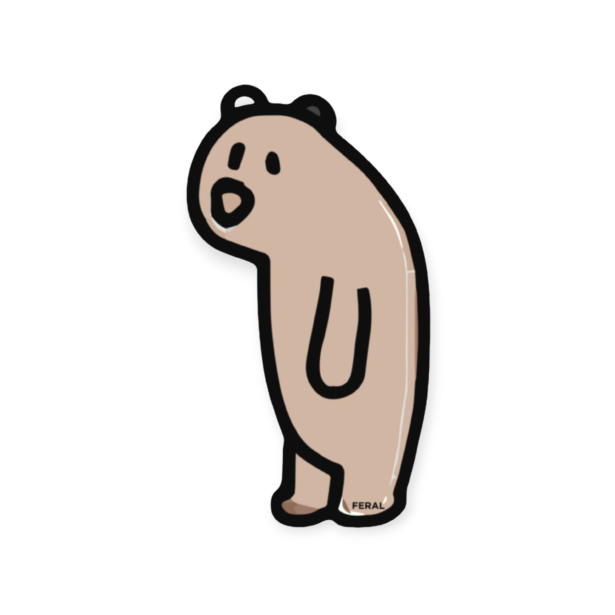 FERAL Dopie Bear Sticker - FERAL