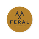FERAL Grand Rapids Logo Sticker Wheat | Shadow - FERAL