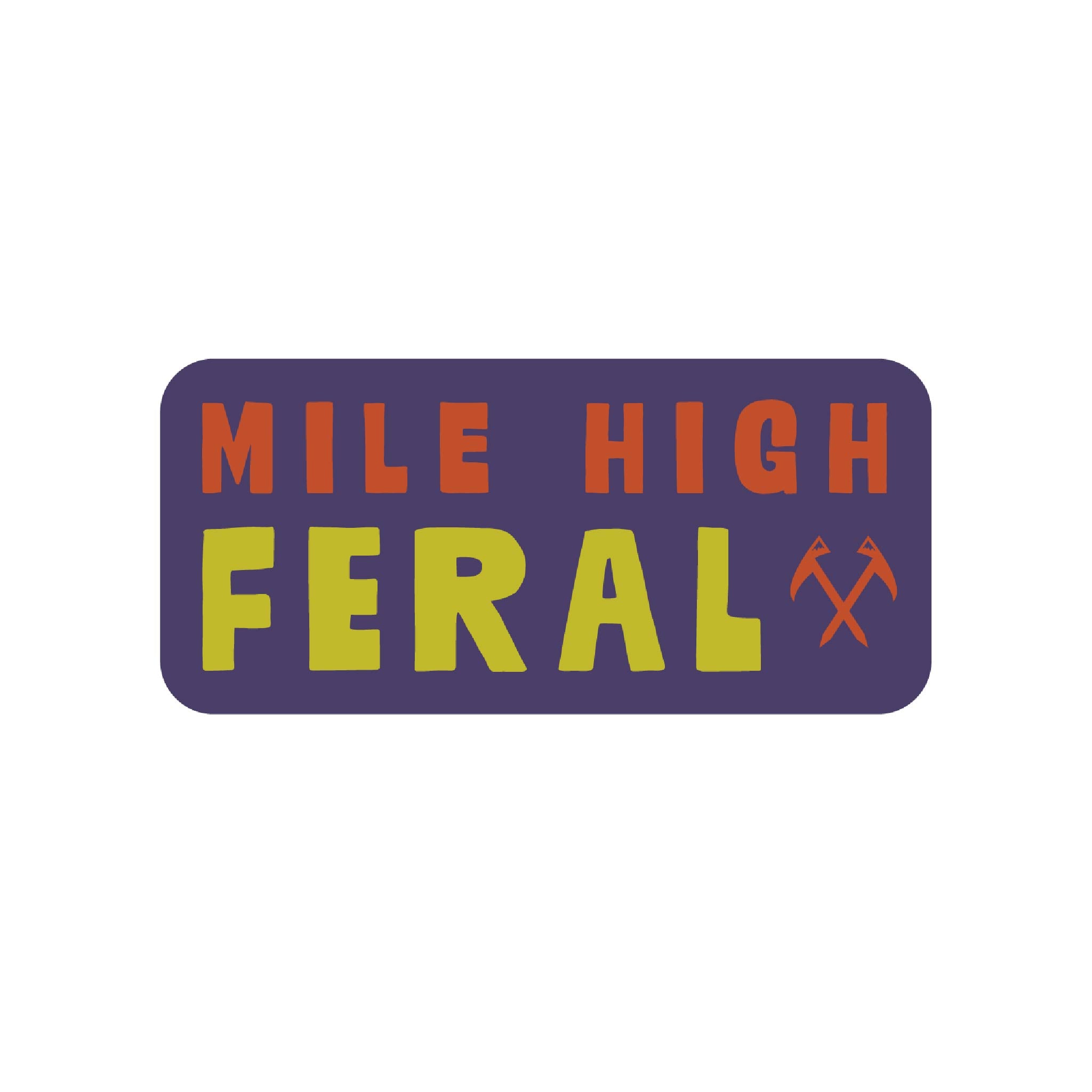 FERAL Mile High FERAL Sticker Purple - FERAL
