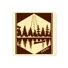 FERAL Vintage Canoe Brown | Cream Sticker - FERAL